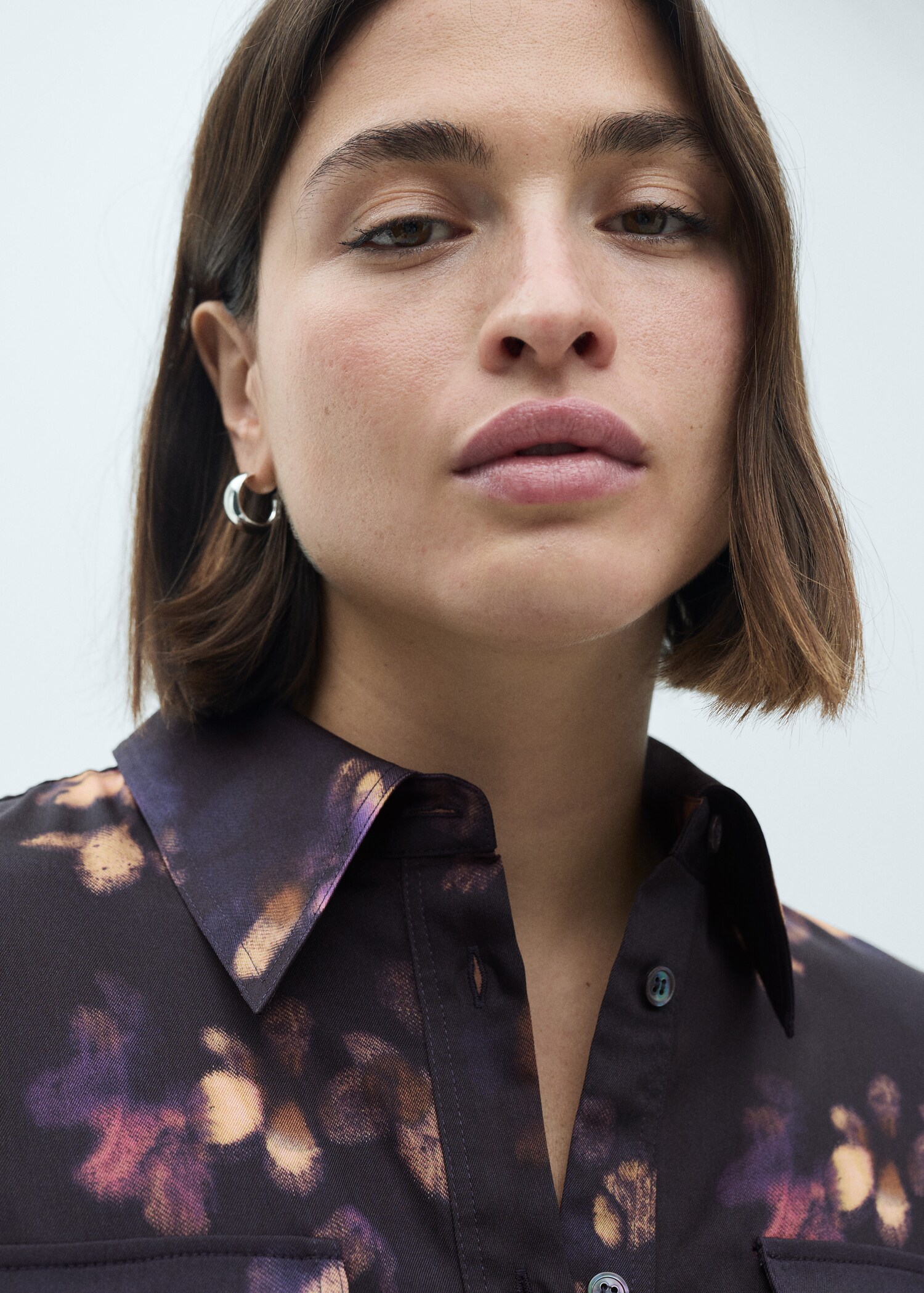 Printed shirt dress - Details of the article 4