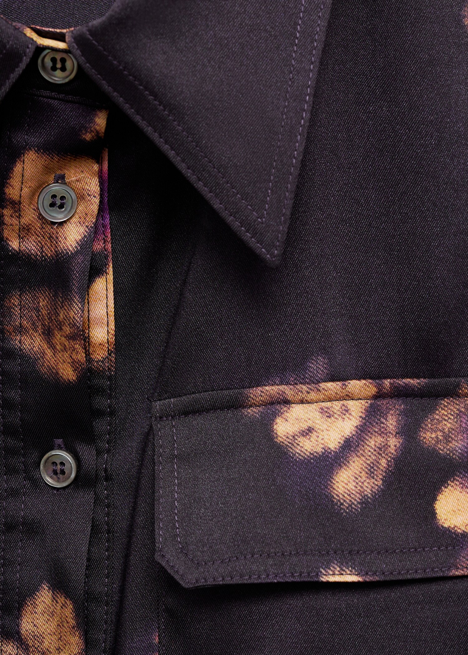 Printed shirt dress - Details of the article 8