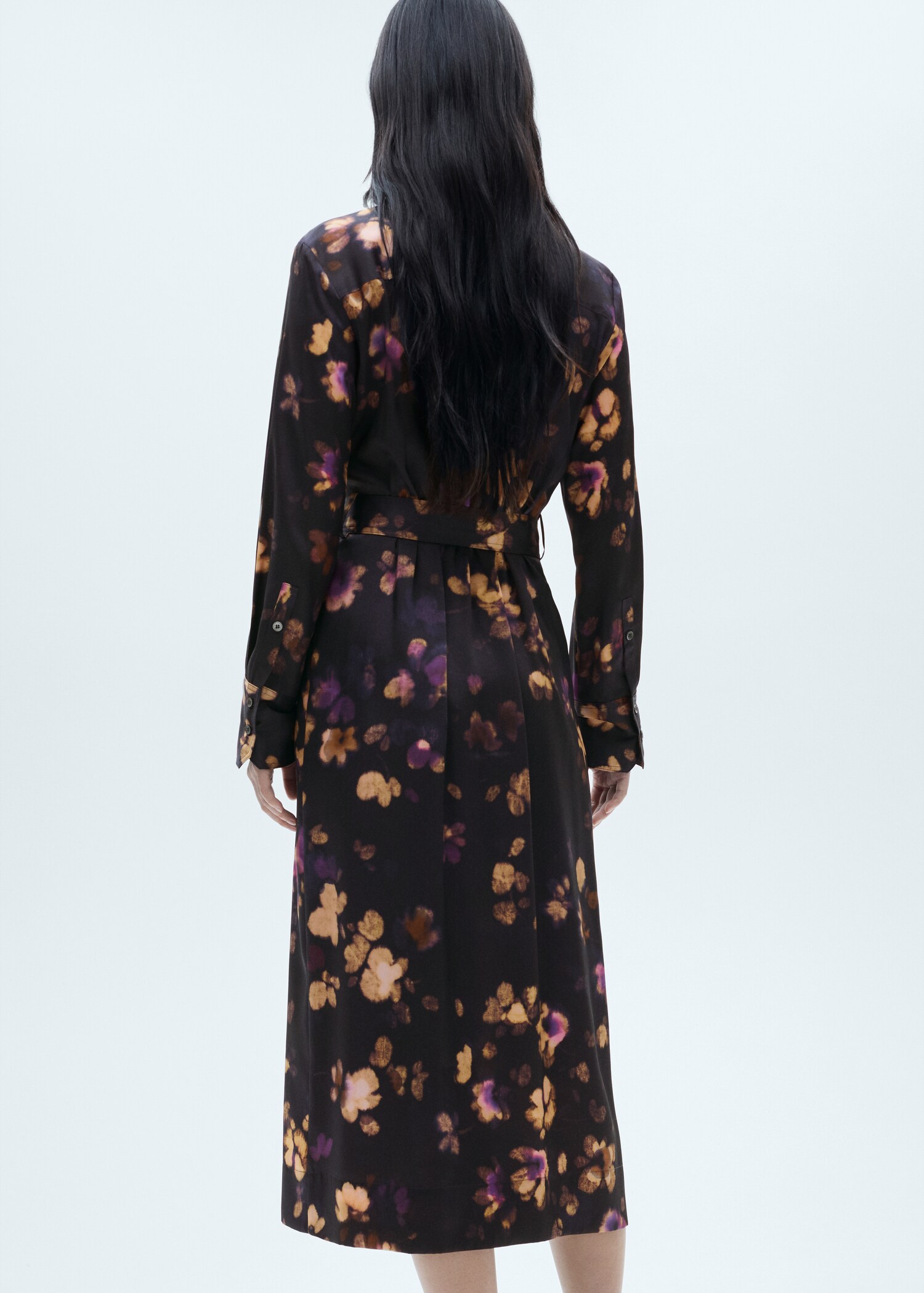 Printed shirt dress - Reverse of the article