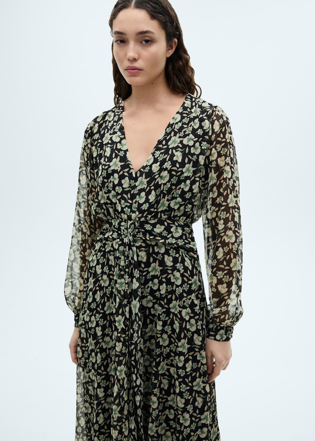 Floral chiffon dress - Women | MANGO USA Floral chiffon dress - Women | MANGO USA