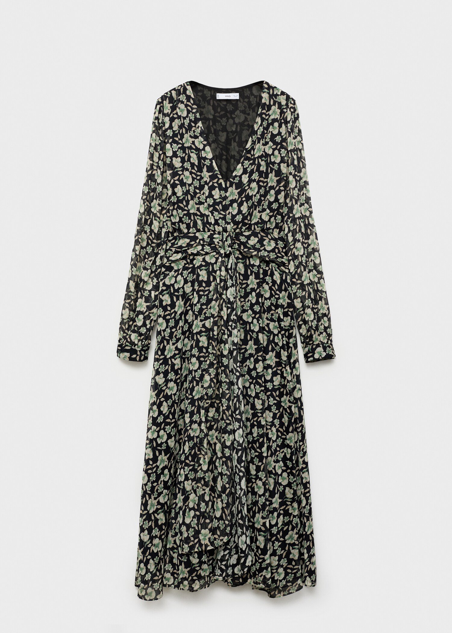 Robe en gaze à fleurs - Article sans modèle