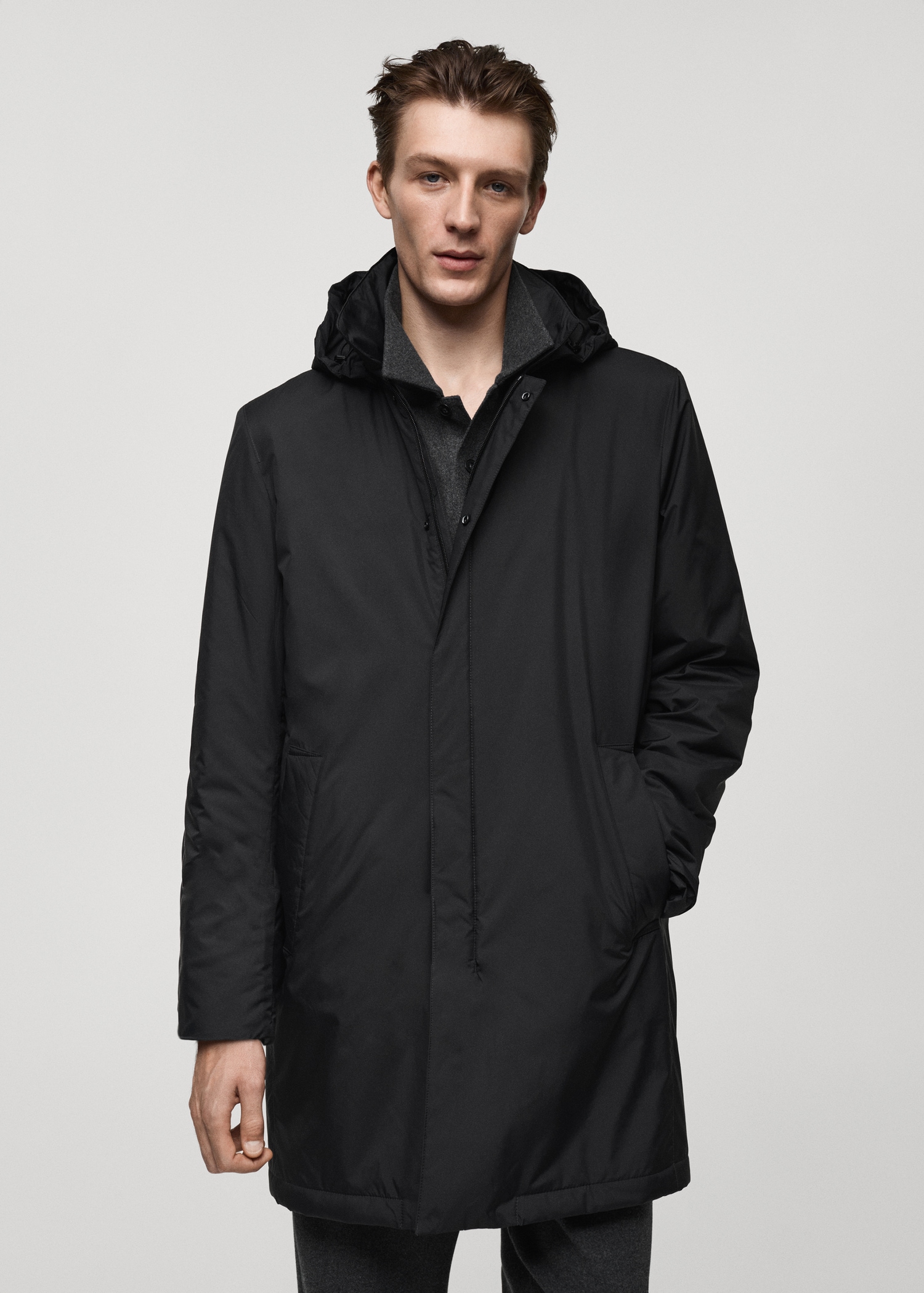 Parka acolchada water repellent - Plano medio