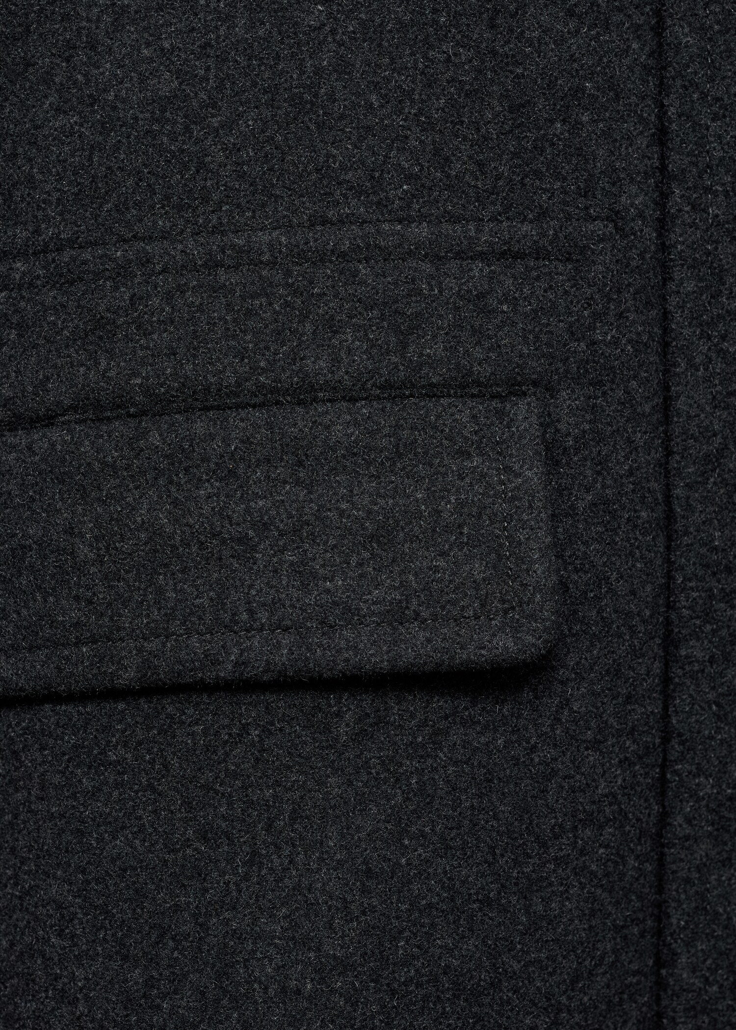 Manteau laine poches - Détail de l'article 0