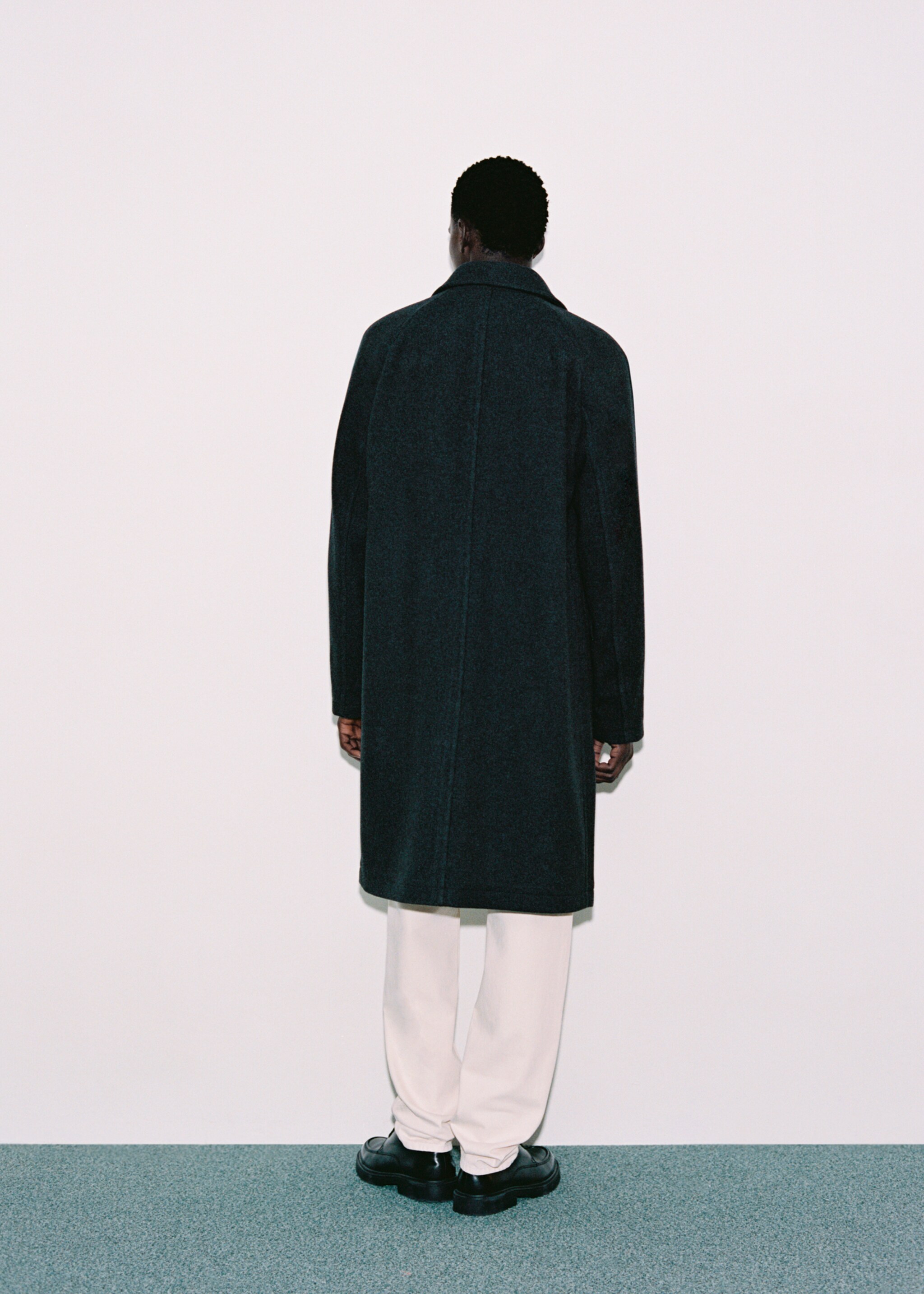 Pocketed wool coat - Details of the article 3