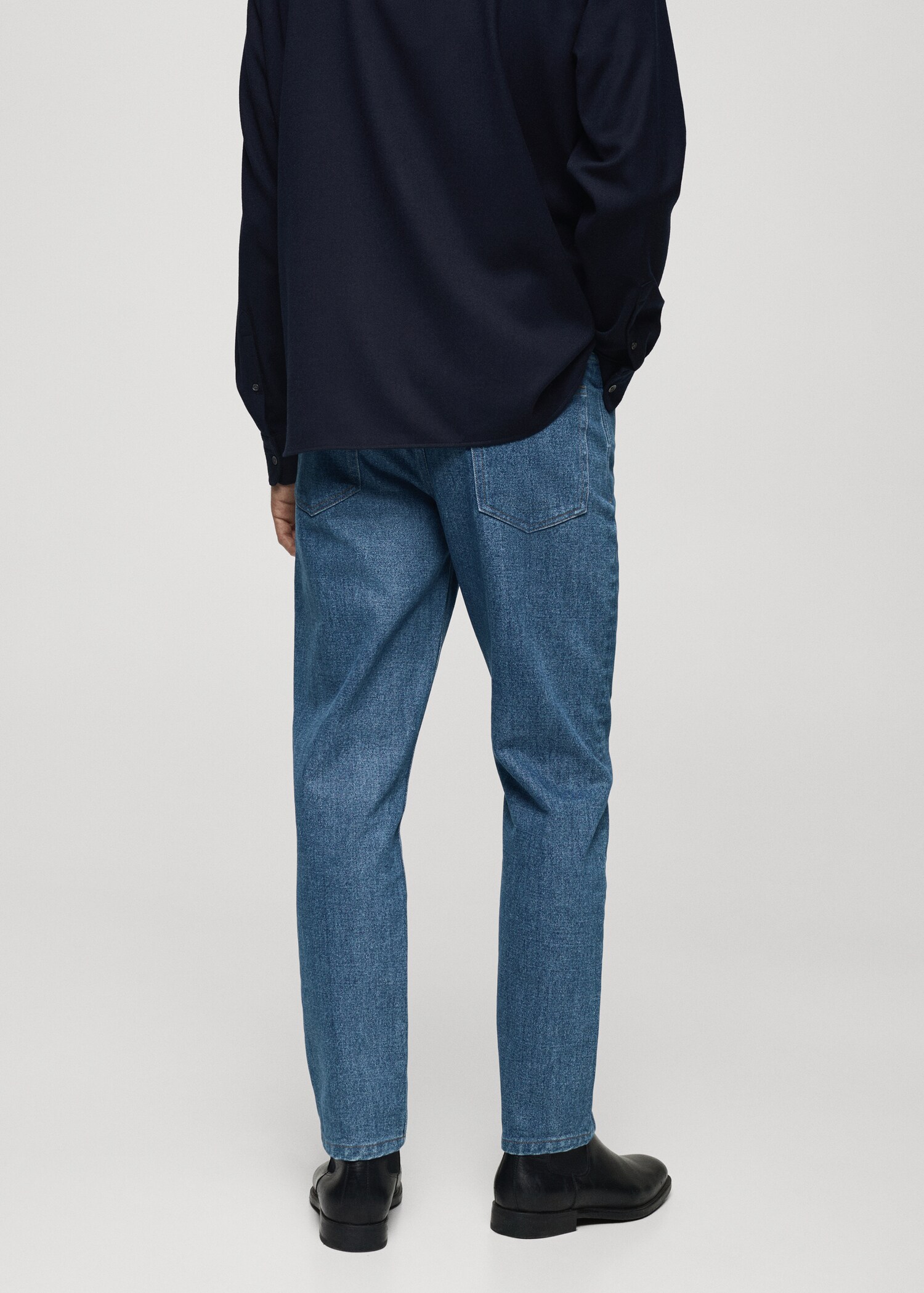 Slim-fit jeans in medium wash - Reverse of the article