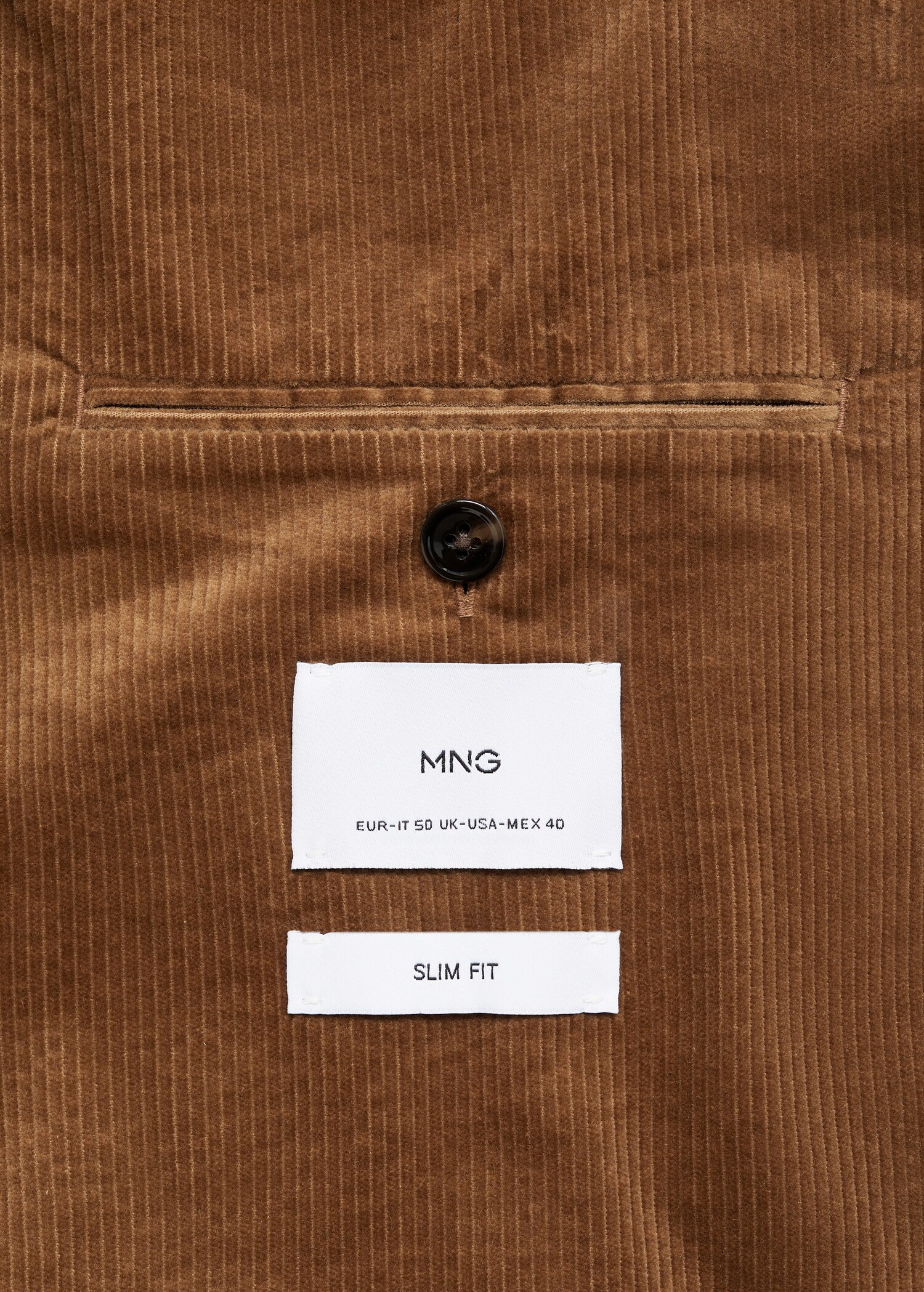 Veste slim fit velours côtelé - Détail de l'article 0