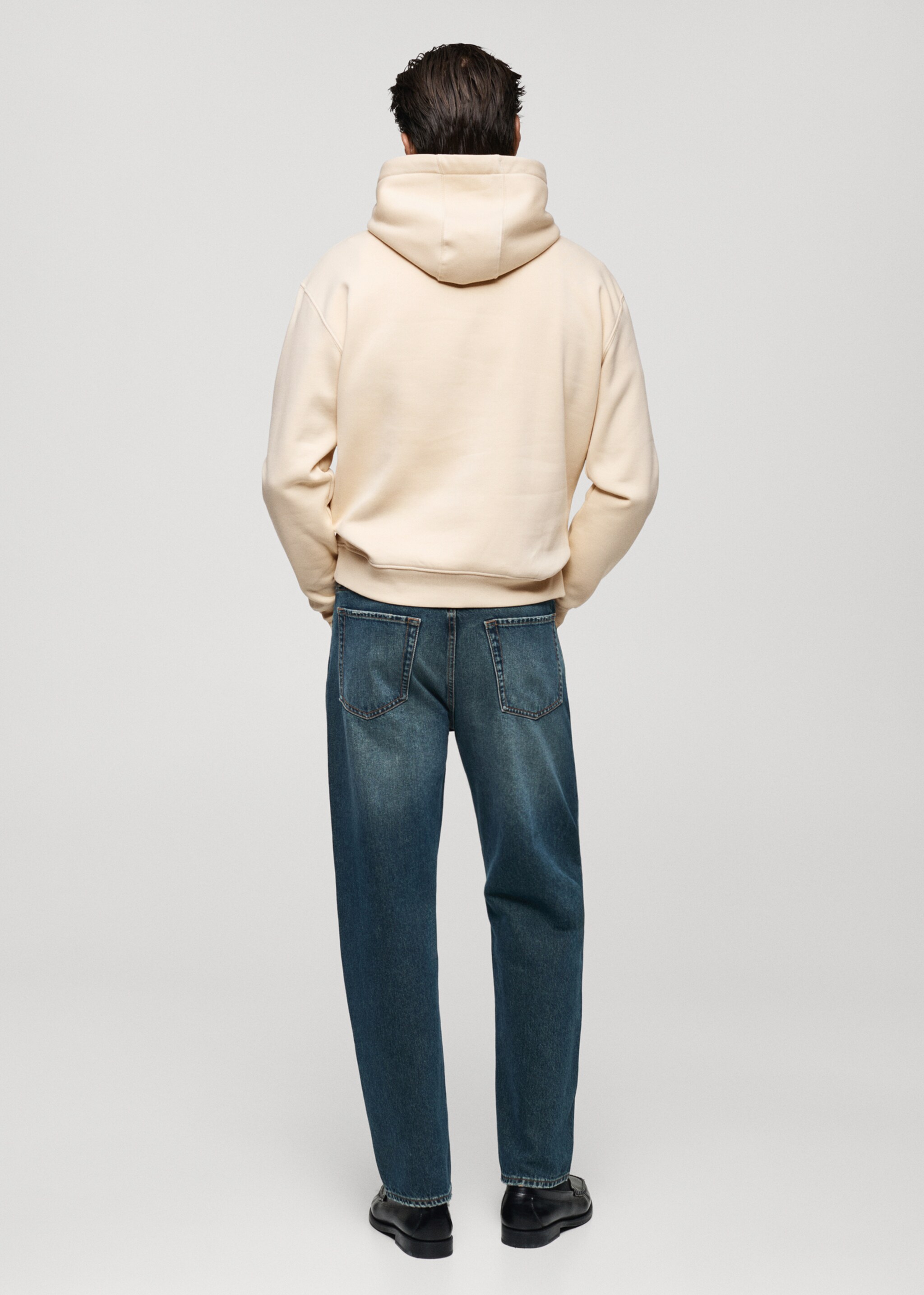 Sudadera algodón estampado texto - Reverso del artículo