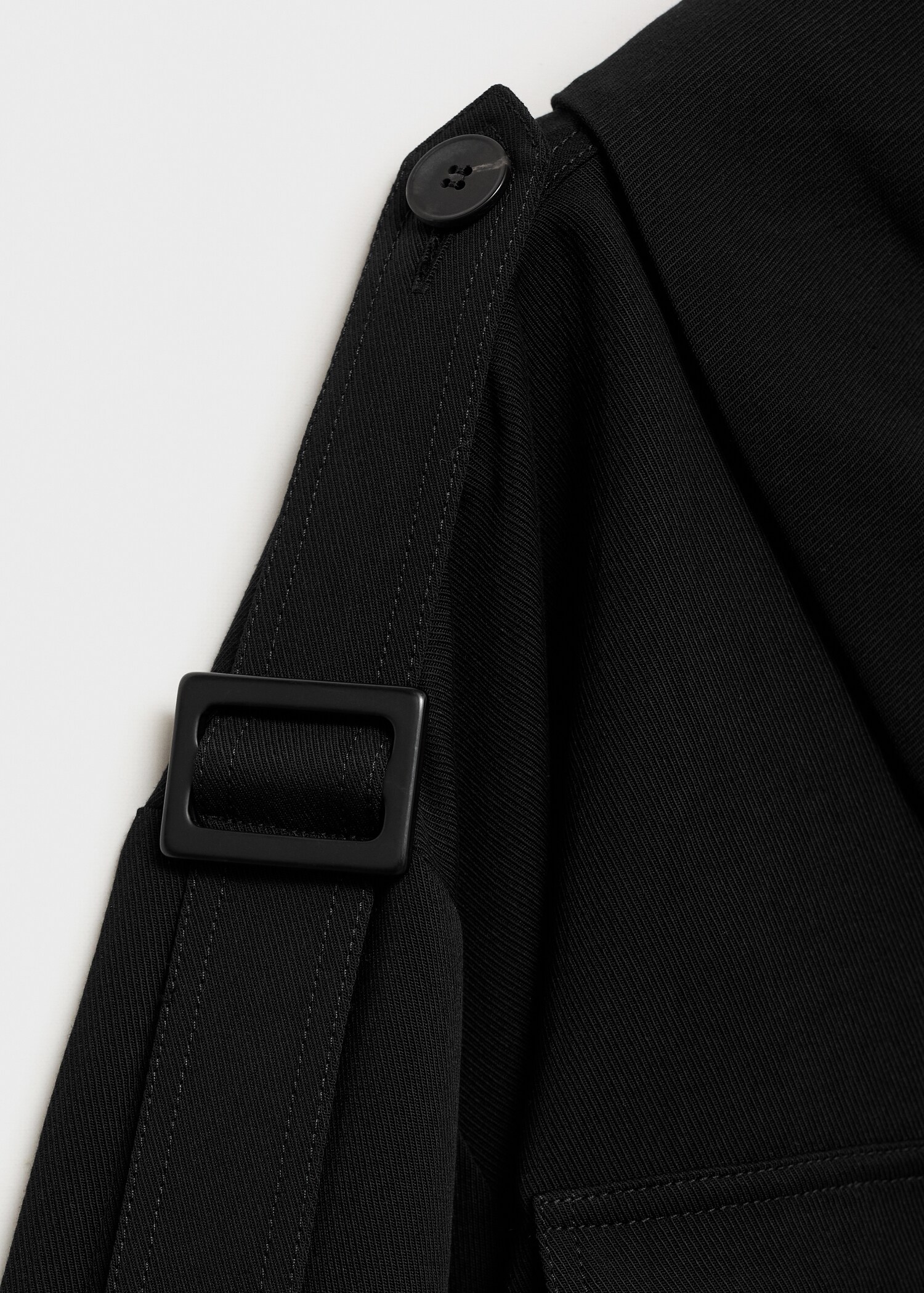 Lyocell shirt with asymmetrical collar - Details of the article 0