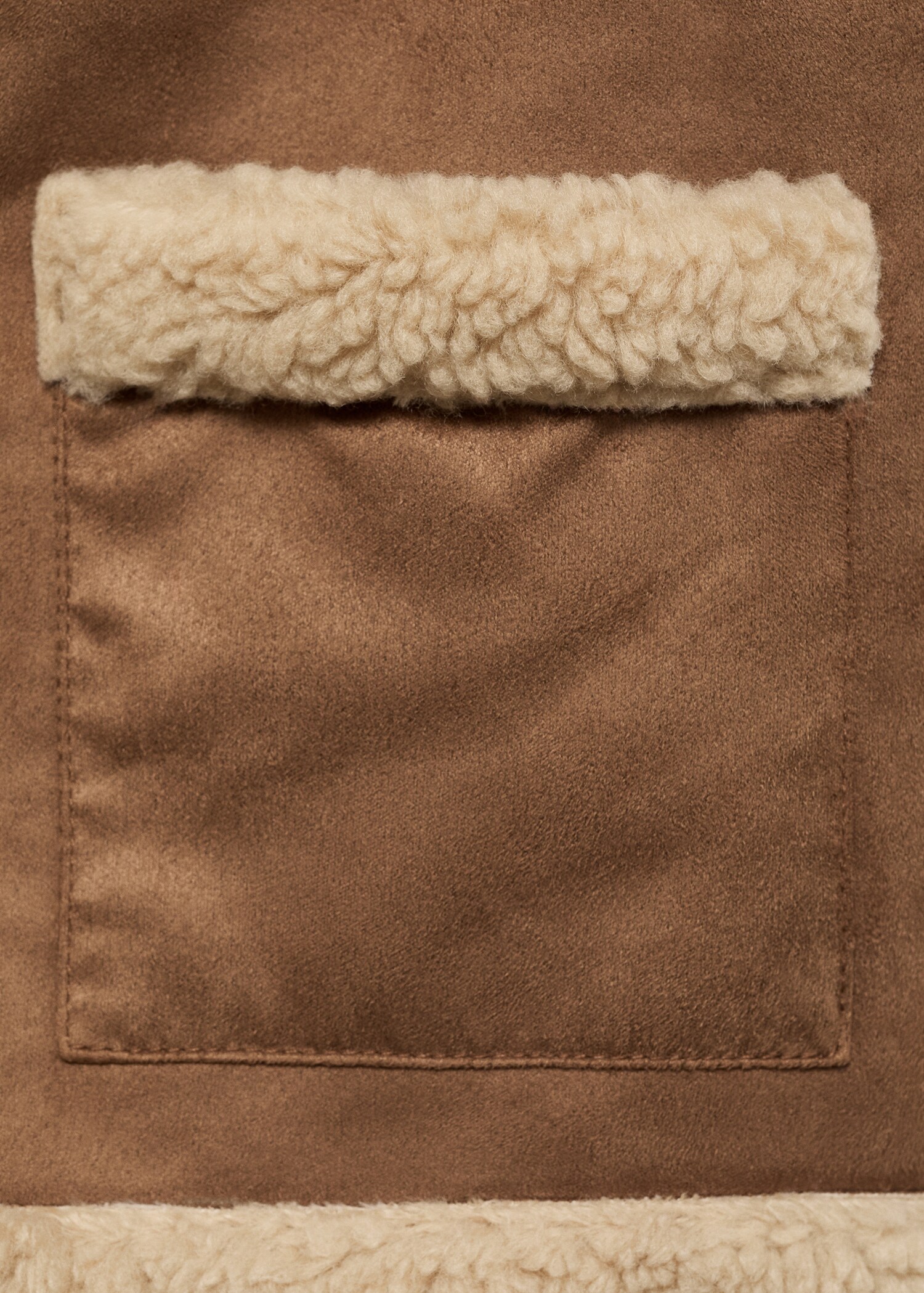 Shearling-effect gilet - Details of the article 0