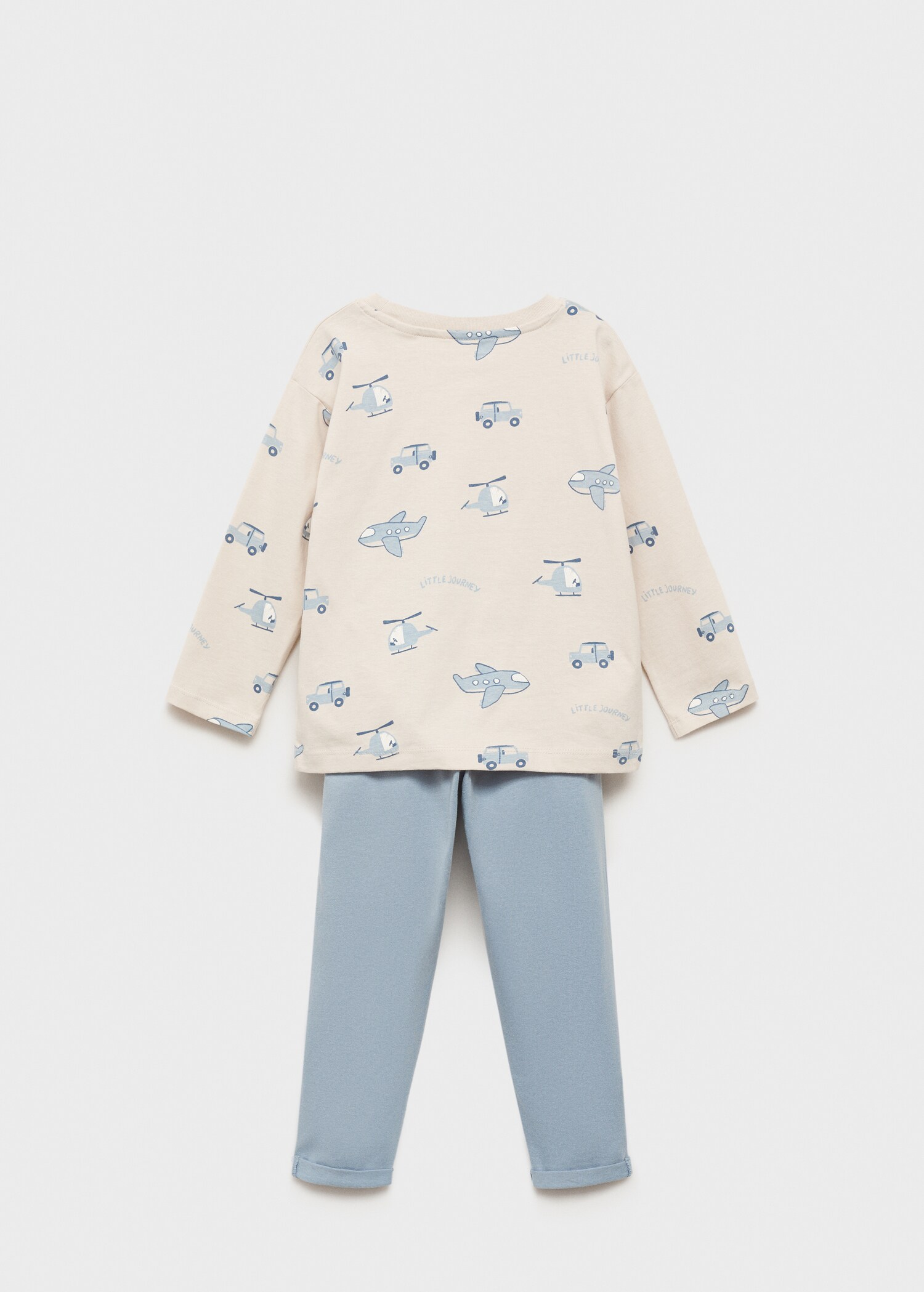 Pijama largo estampado - Reverso del artículo