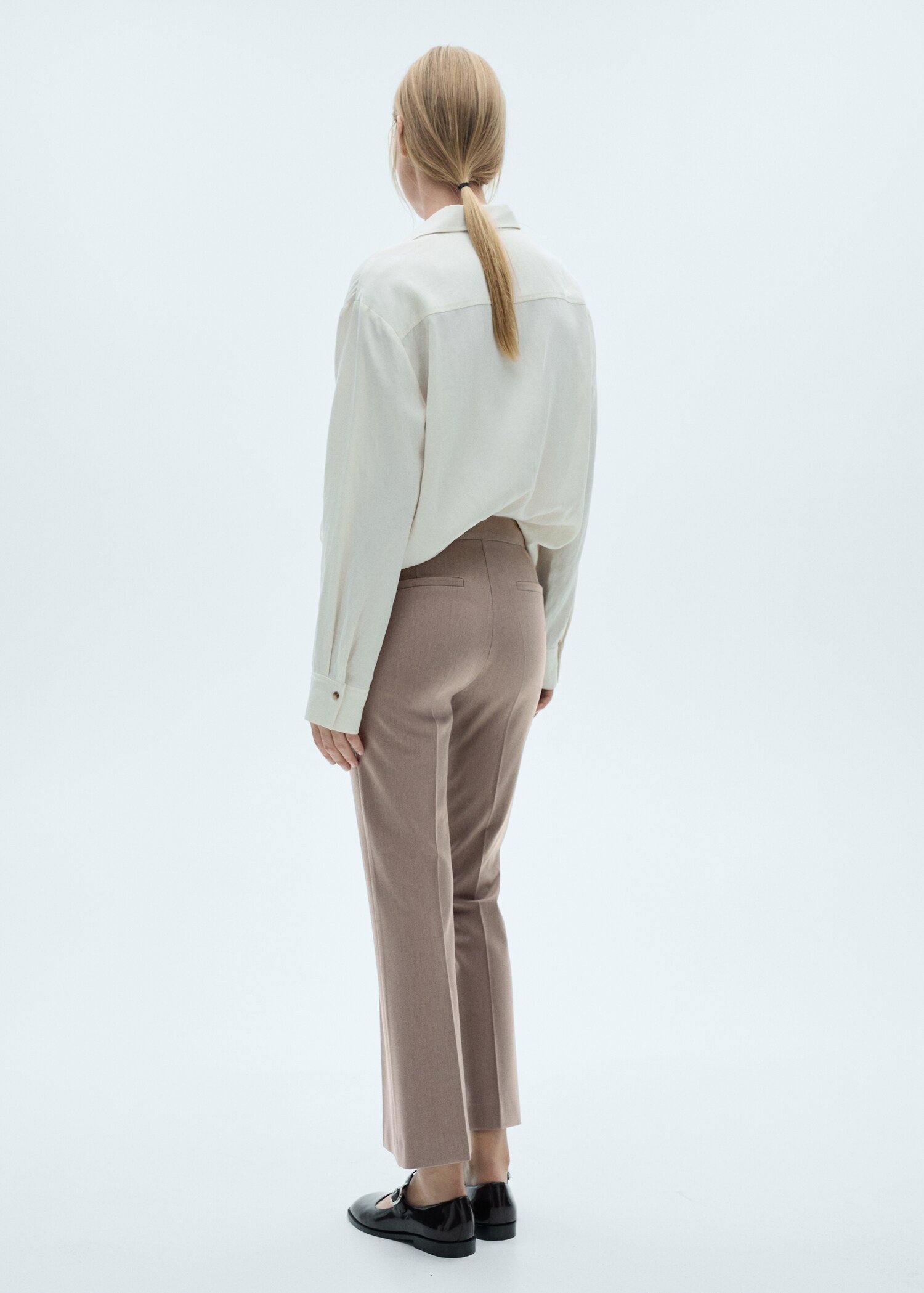 Flared flowing pants - Reverse of the article