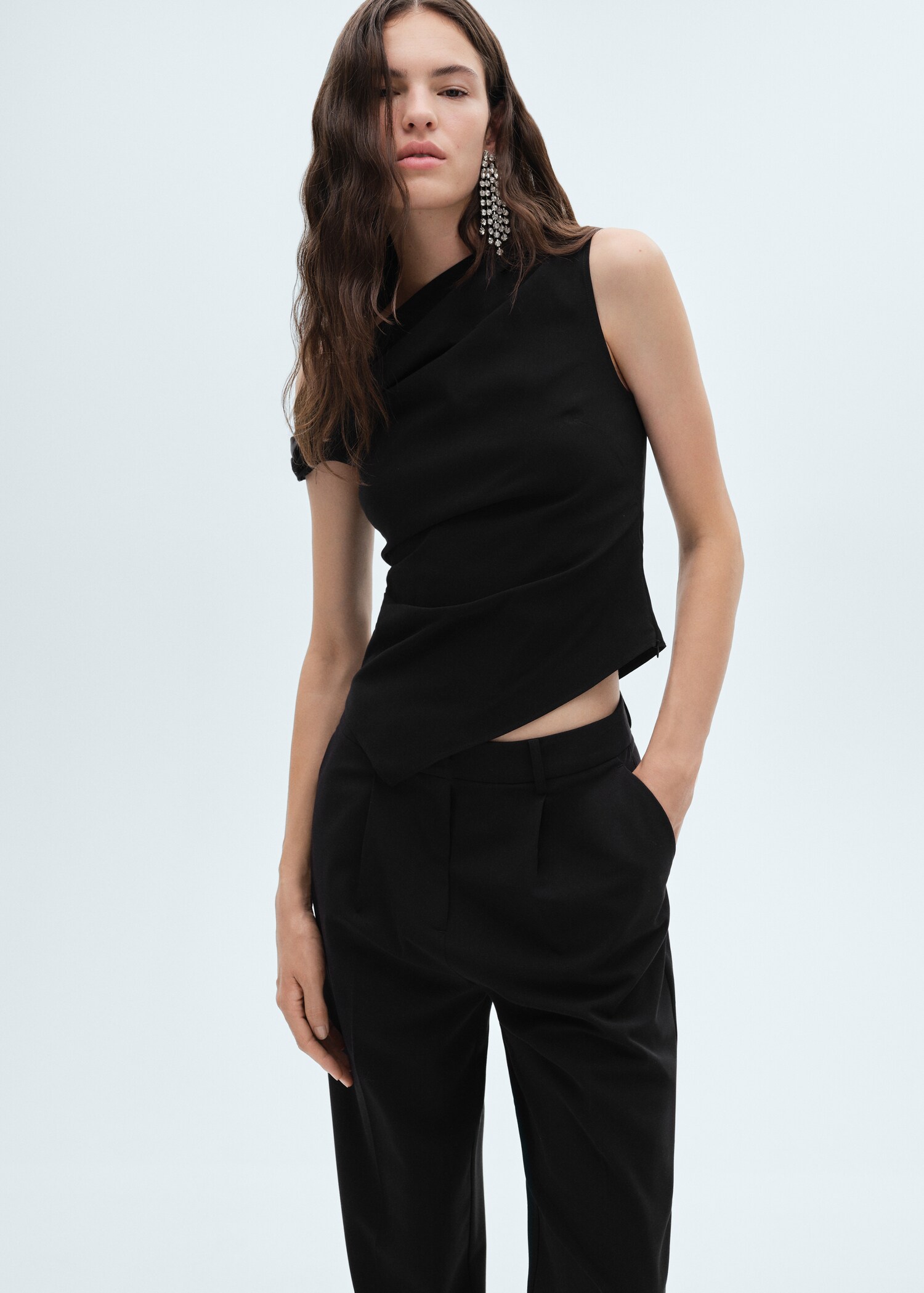 Asymmetrical draped top - Medium plane