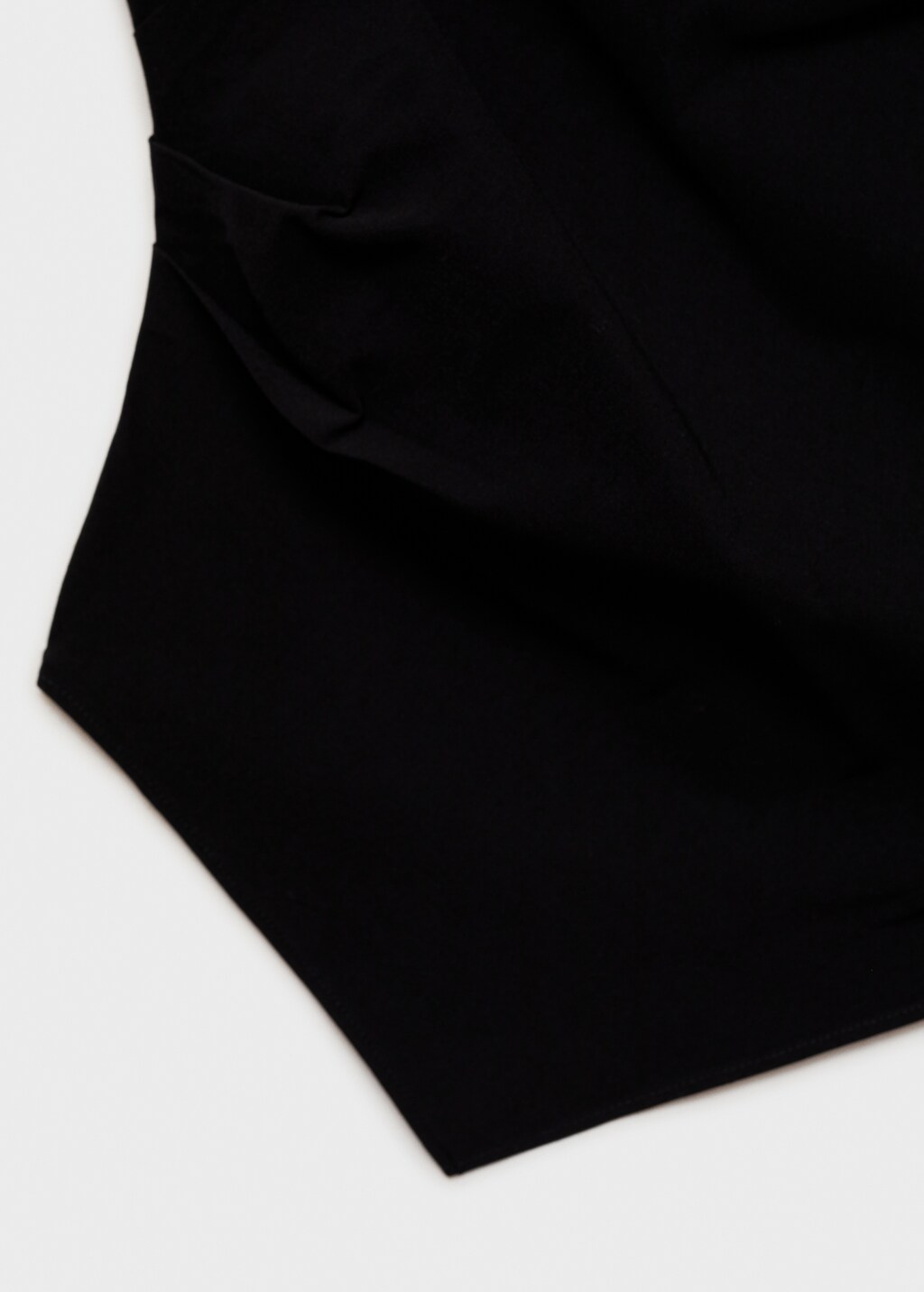 Asymmetrical draped top | MANGO Japan