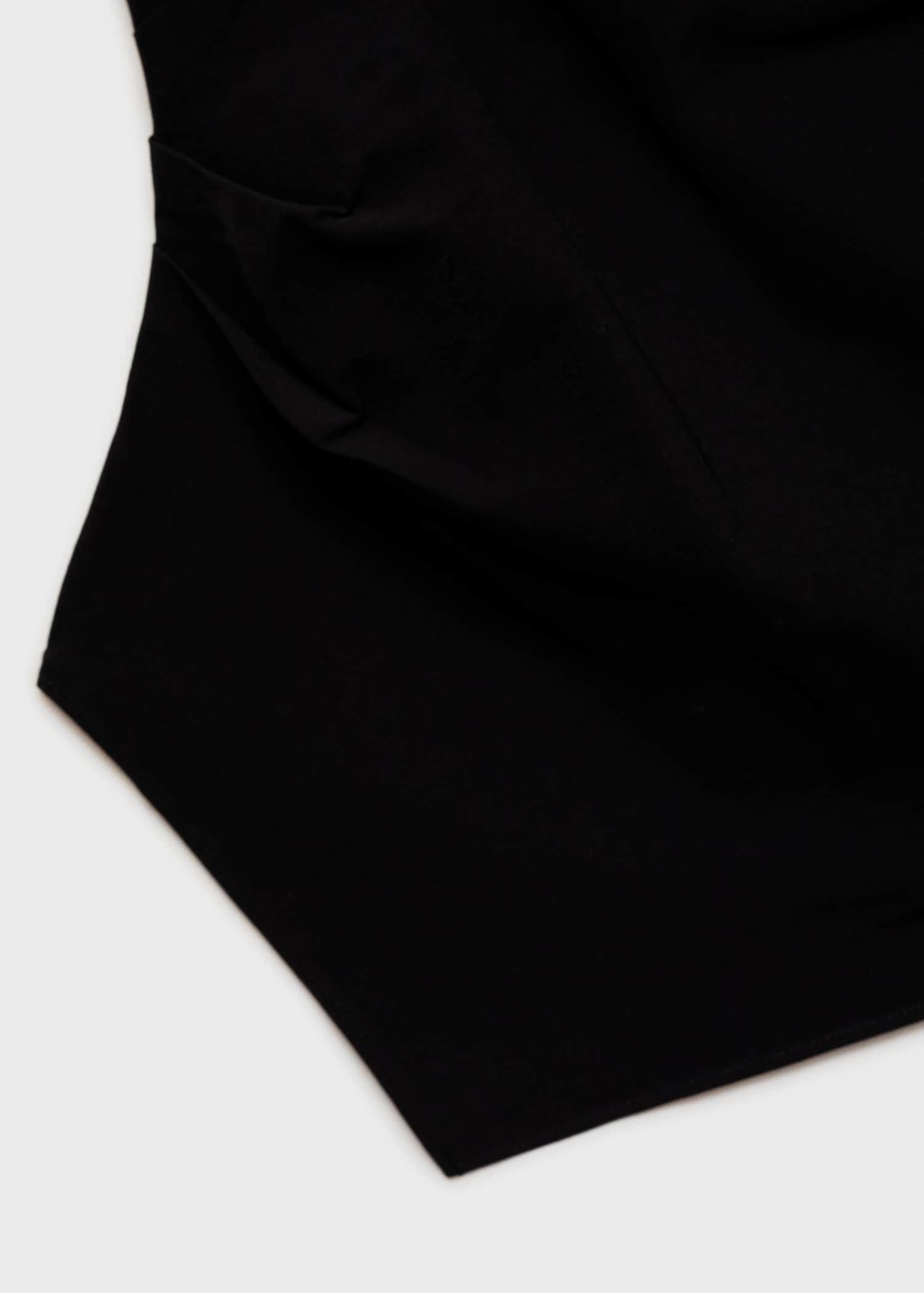 Asymmetrical draped top - Details of the article 0