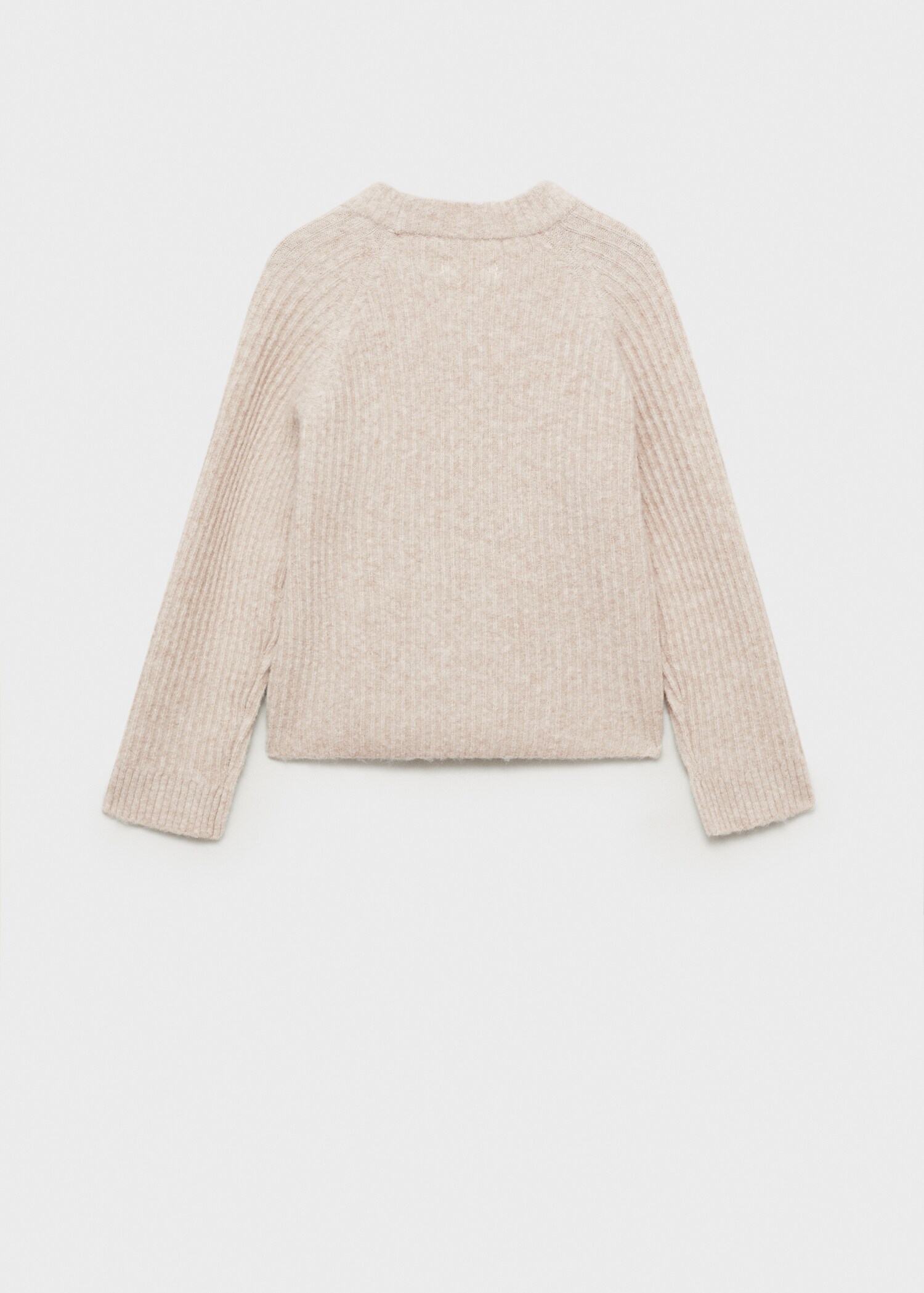 Button knit cardigan - Reverse of the article
