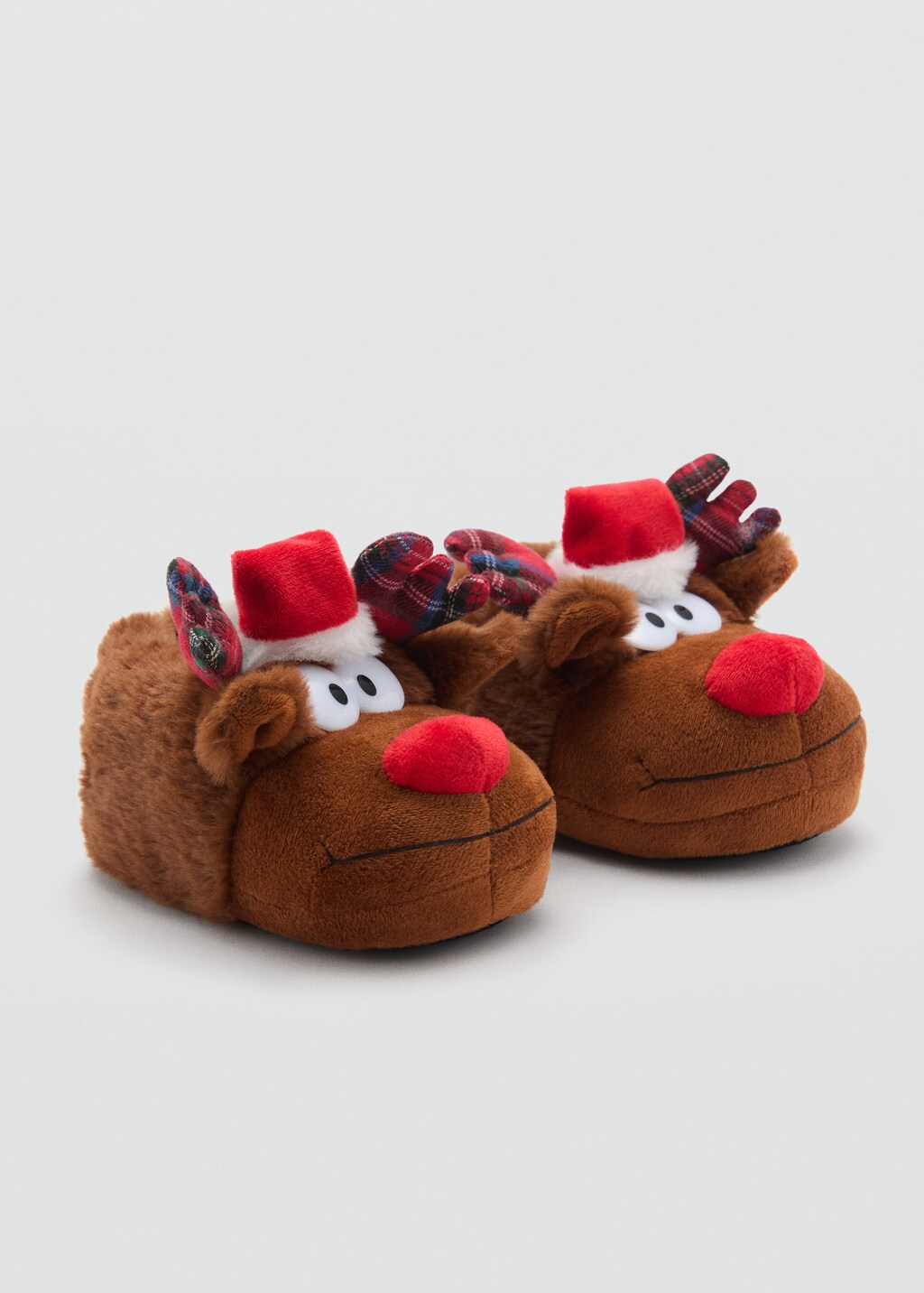 Kids reindeer slippers deals