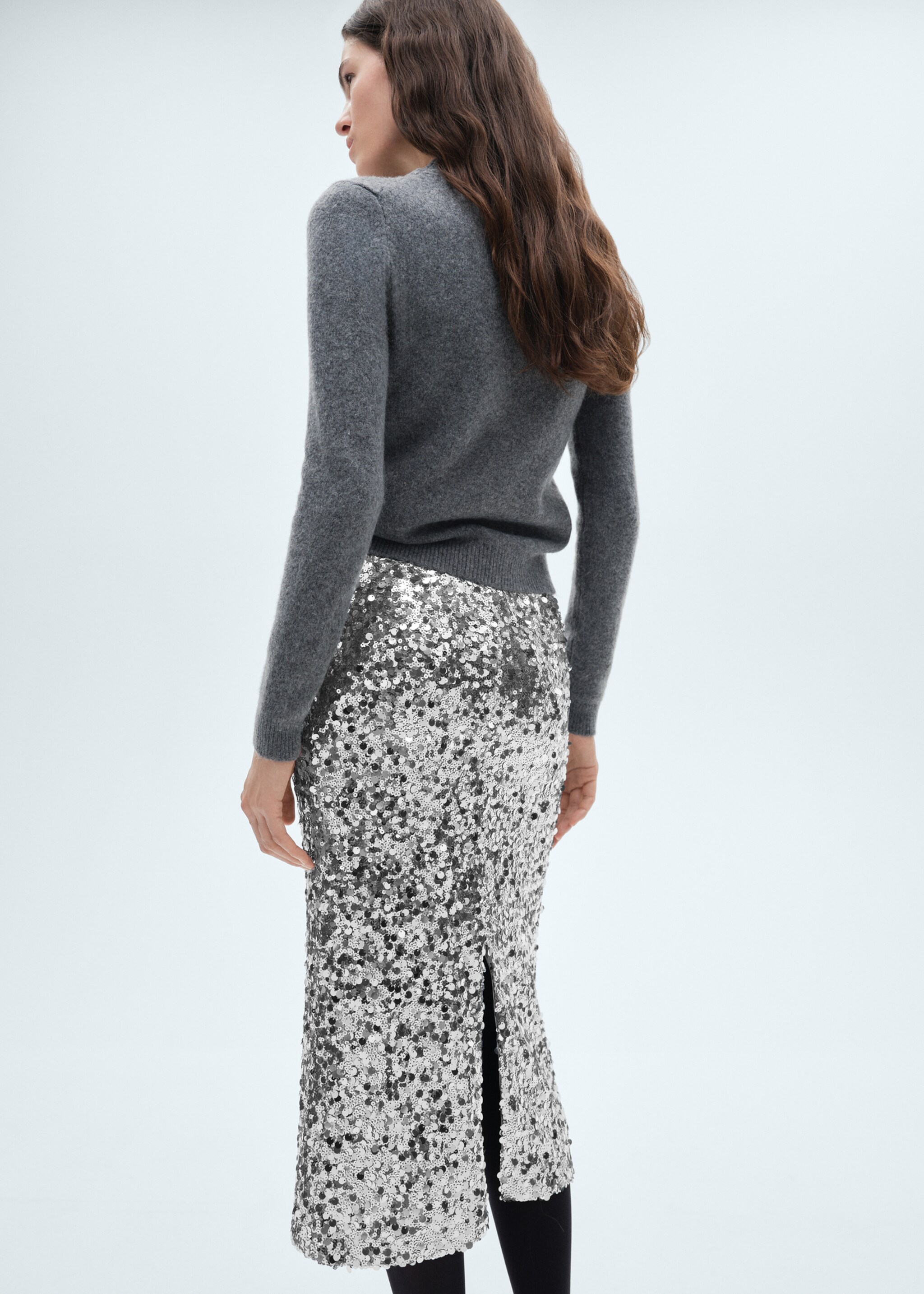 Jupe midi sequins - Verso de l’article