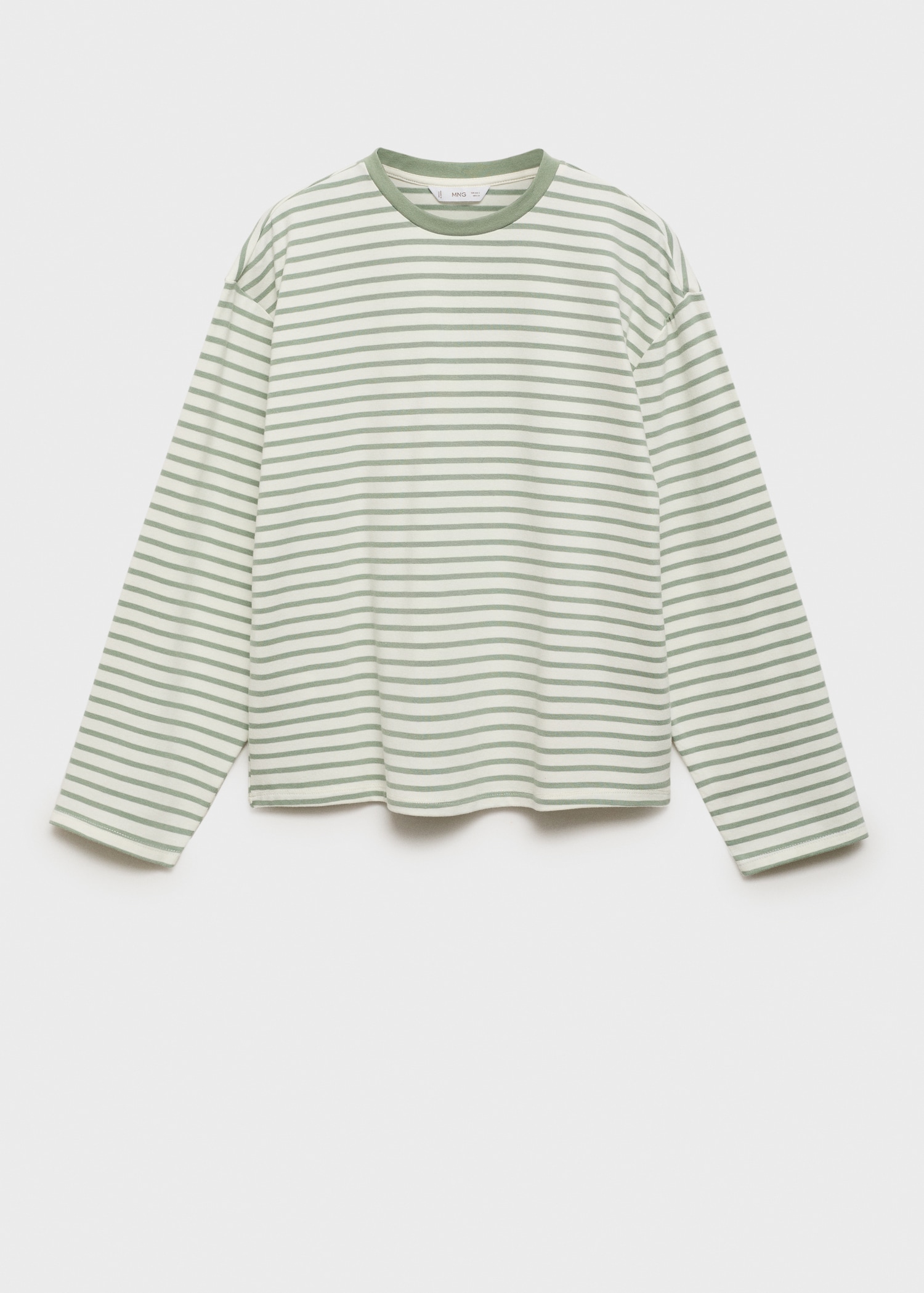Gestreept T-shirt met lange mouwen - Artikel zonder model