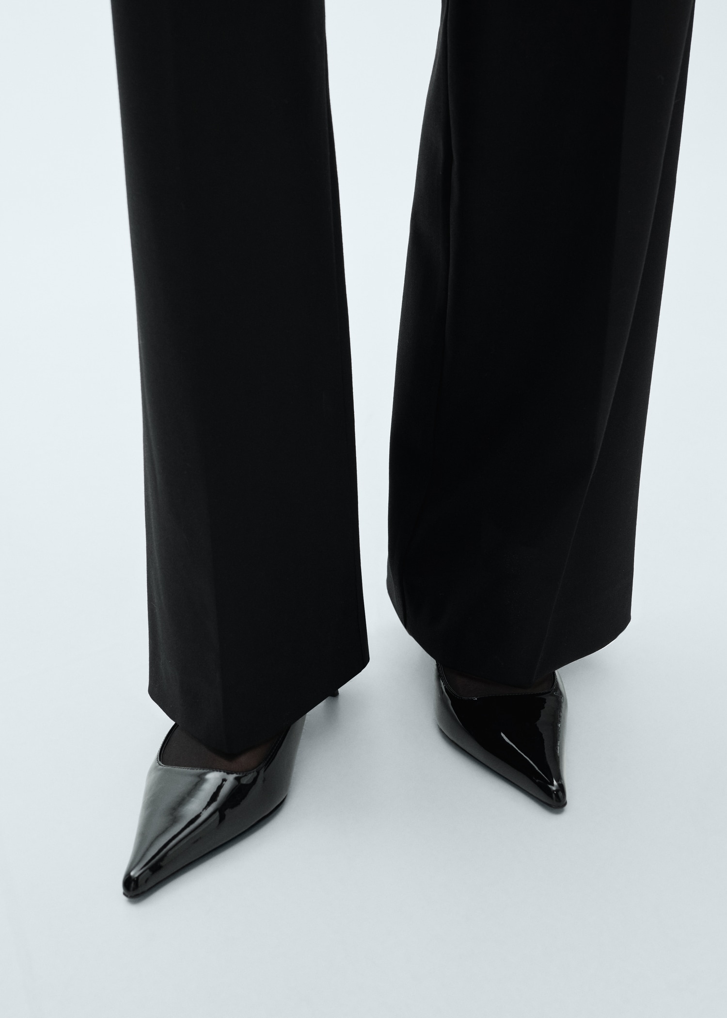 Wideleg pleated pants - Women | MANGO USA
