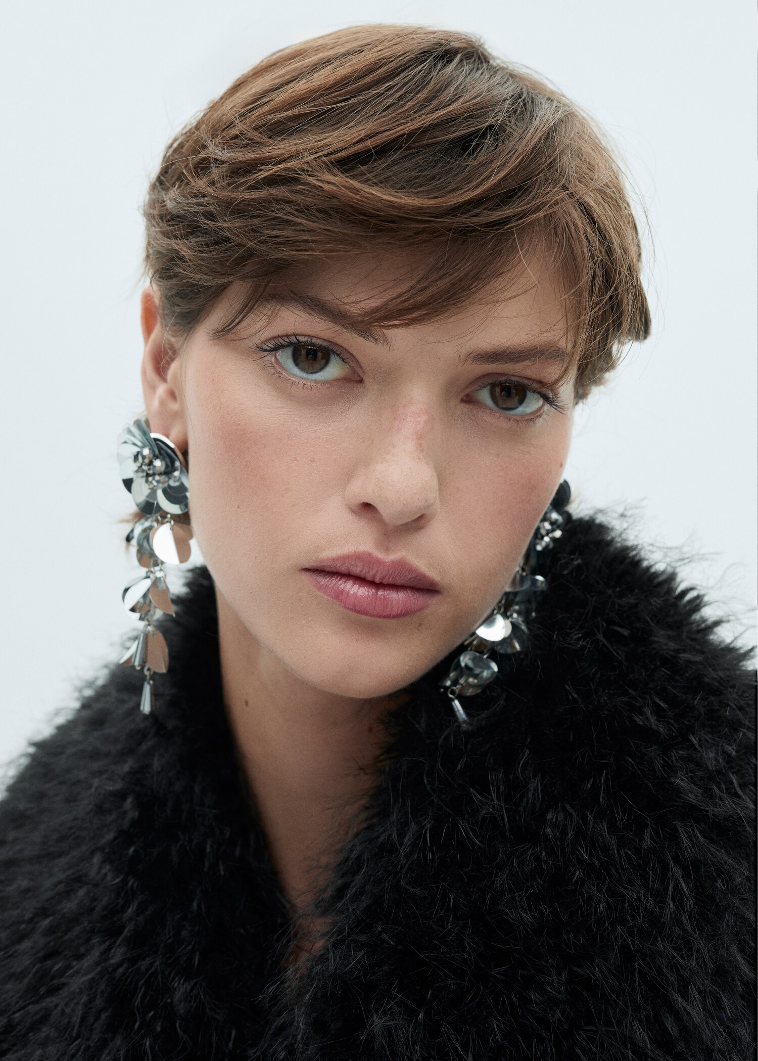 Shearling-lined fur-effect coat - Details of the article 1