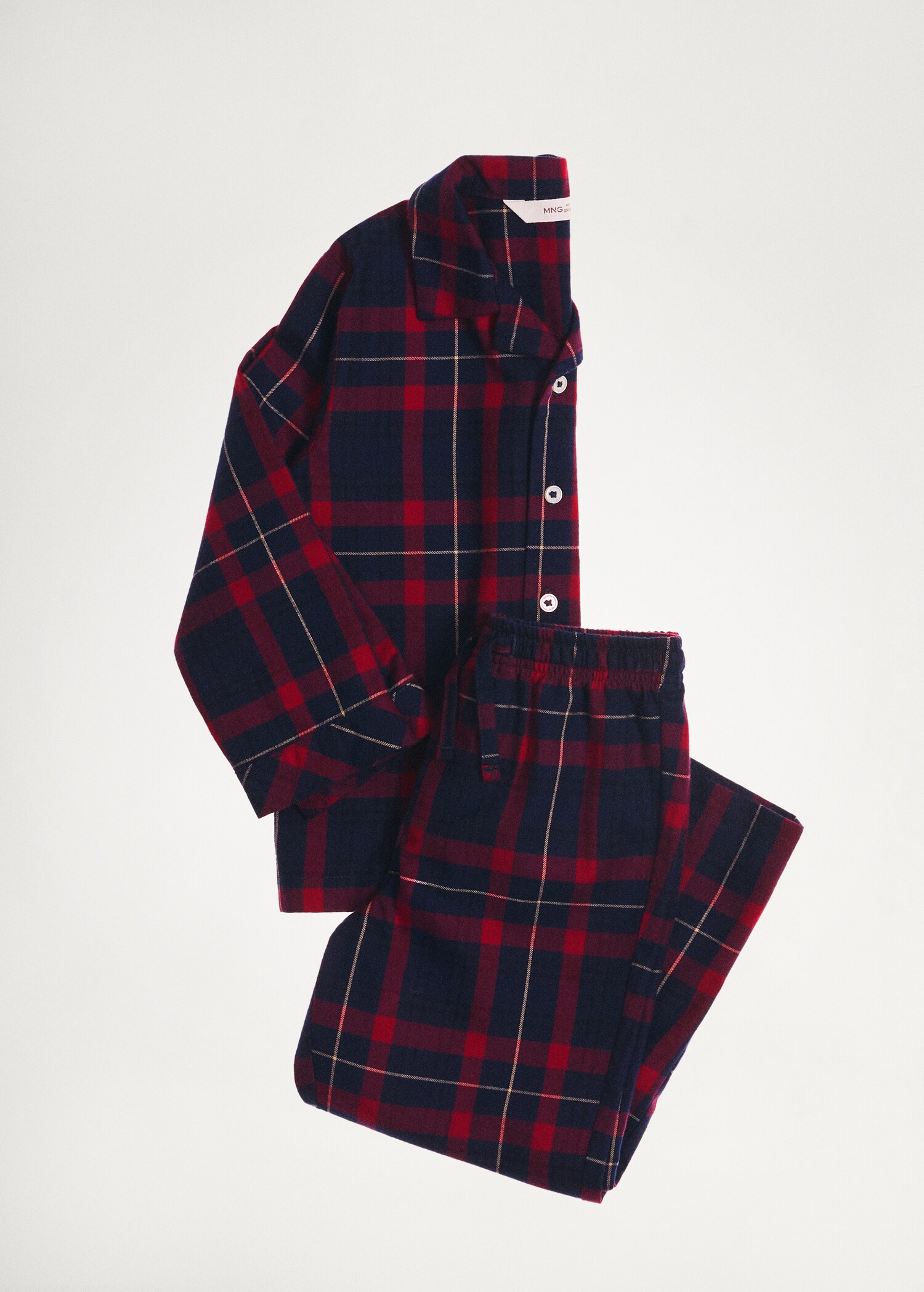 Pyjama long deux pièces carreaux - Détail de l'article 5