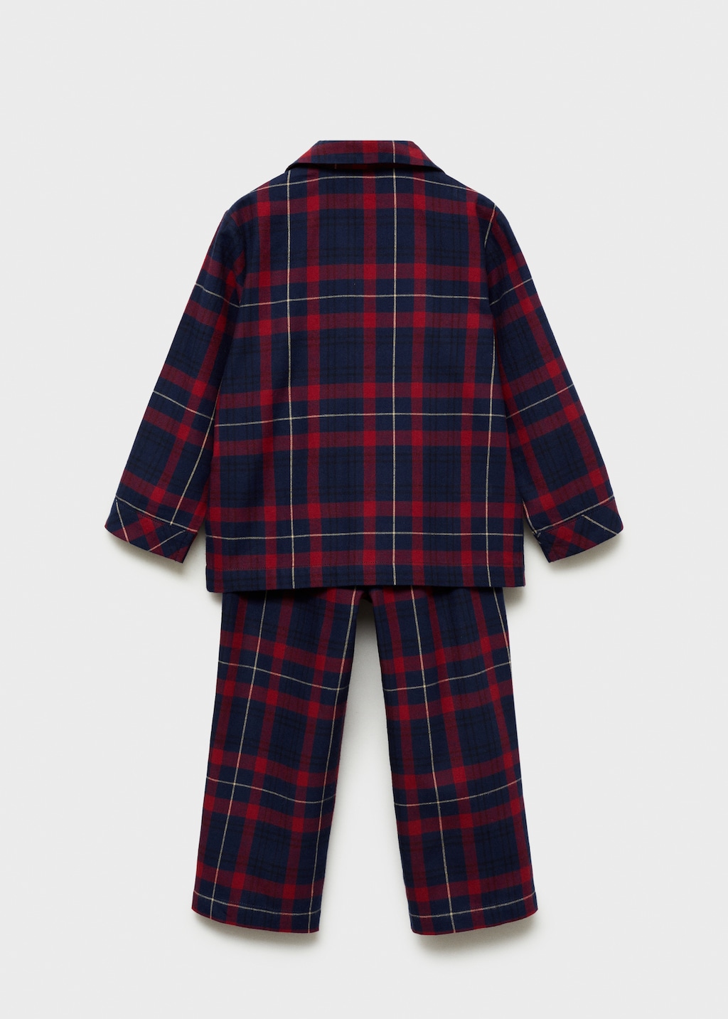 Two pieces check long pyjamas