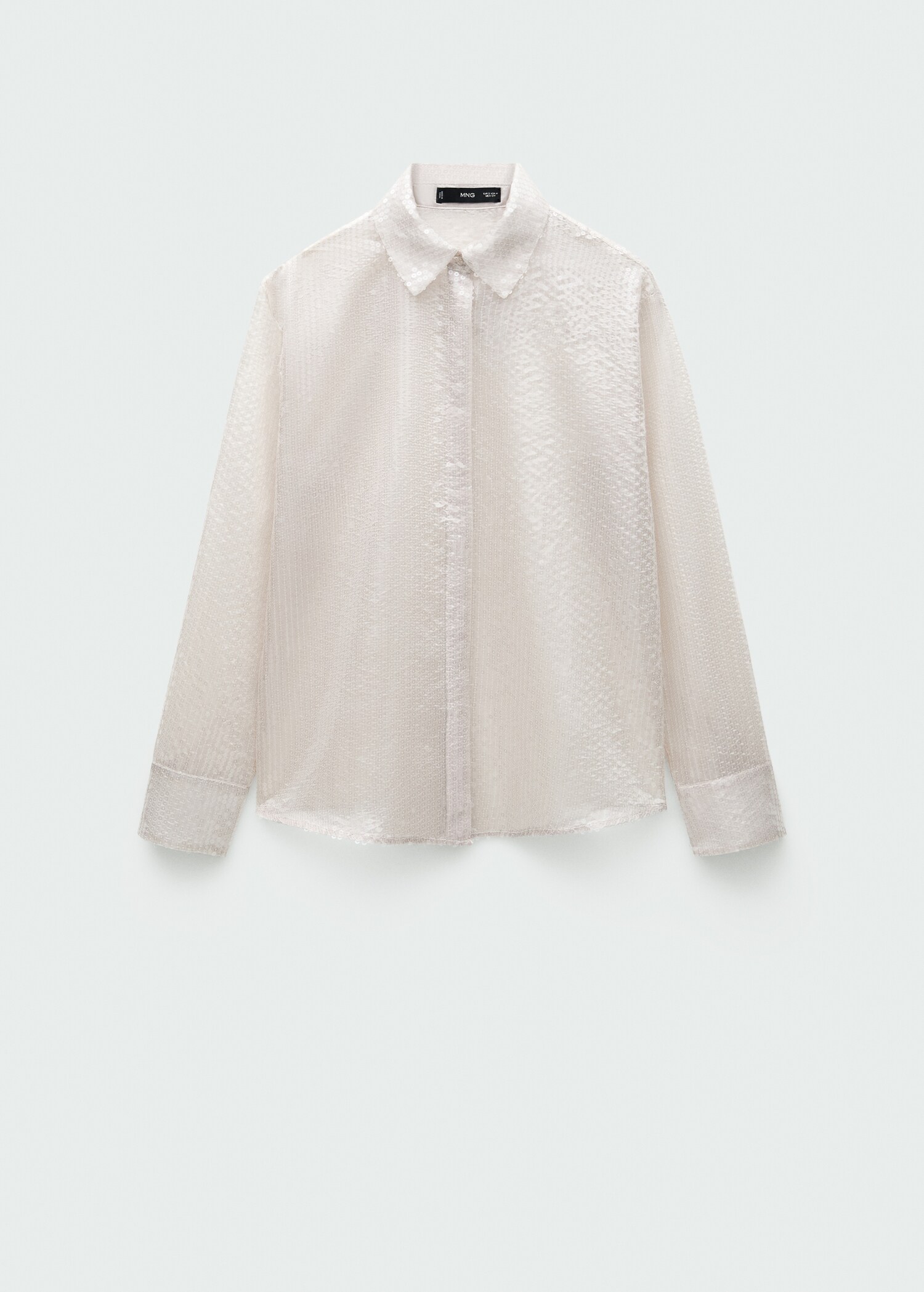Camisa semitransparente lentejuelas - Artículo sin modelo