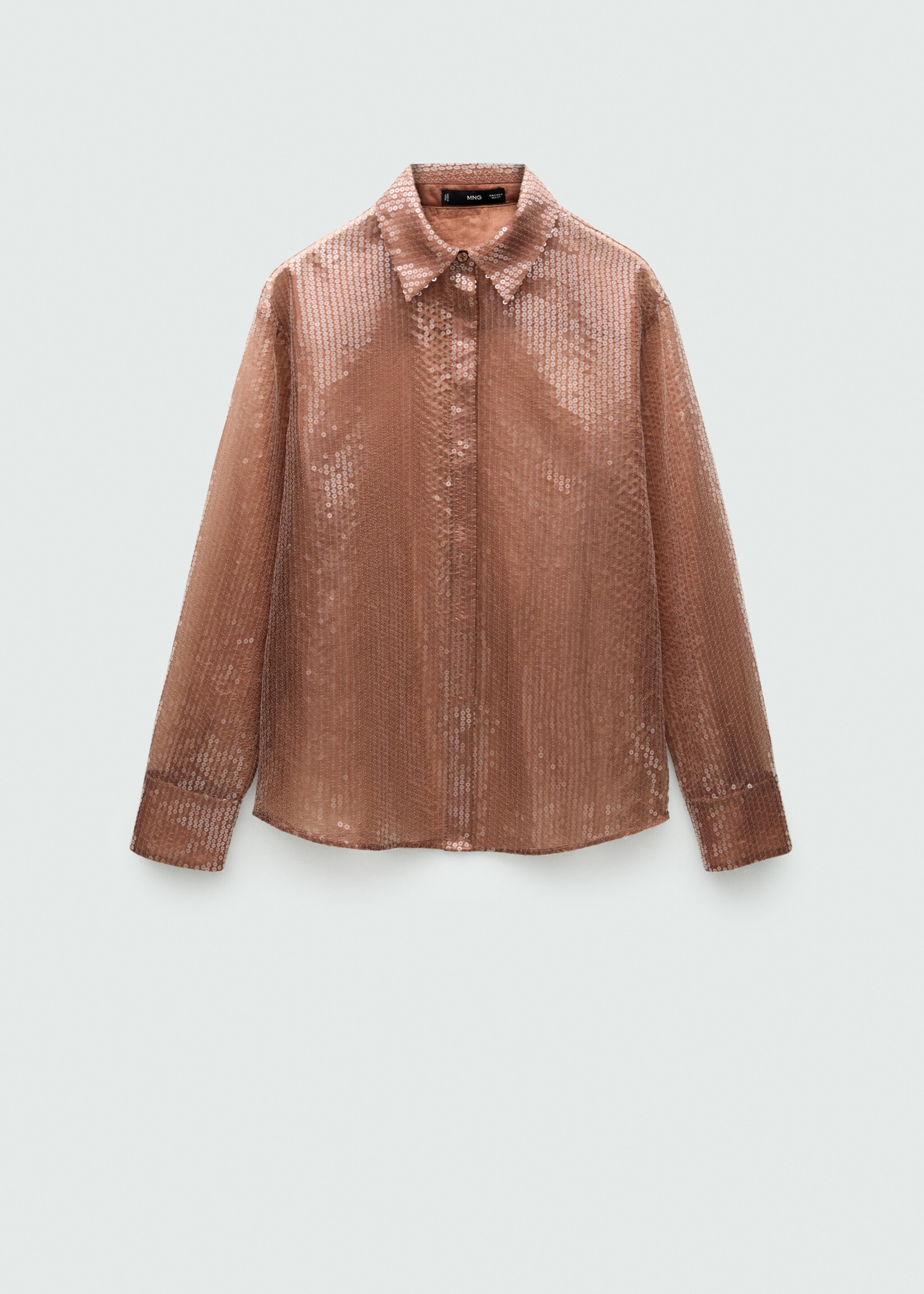 Camisa semitransparente lentejuelas - Artículo sin modelo