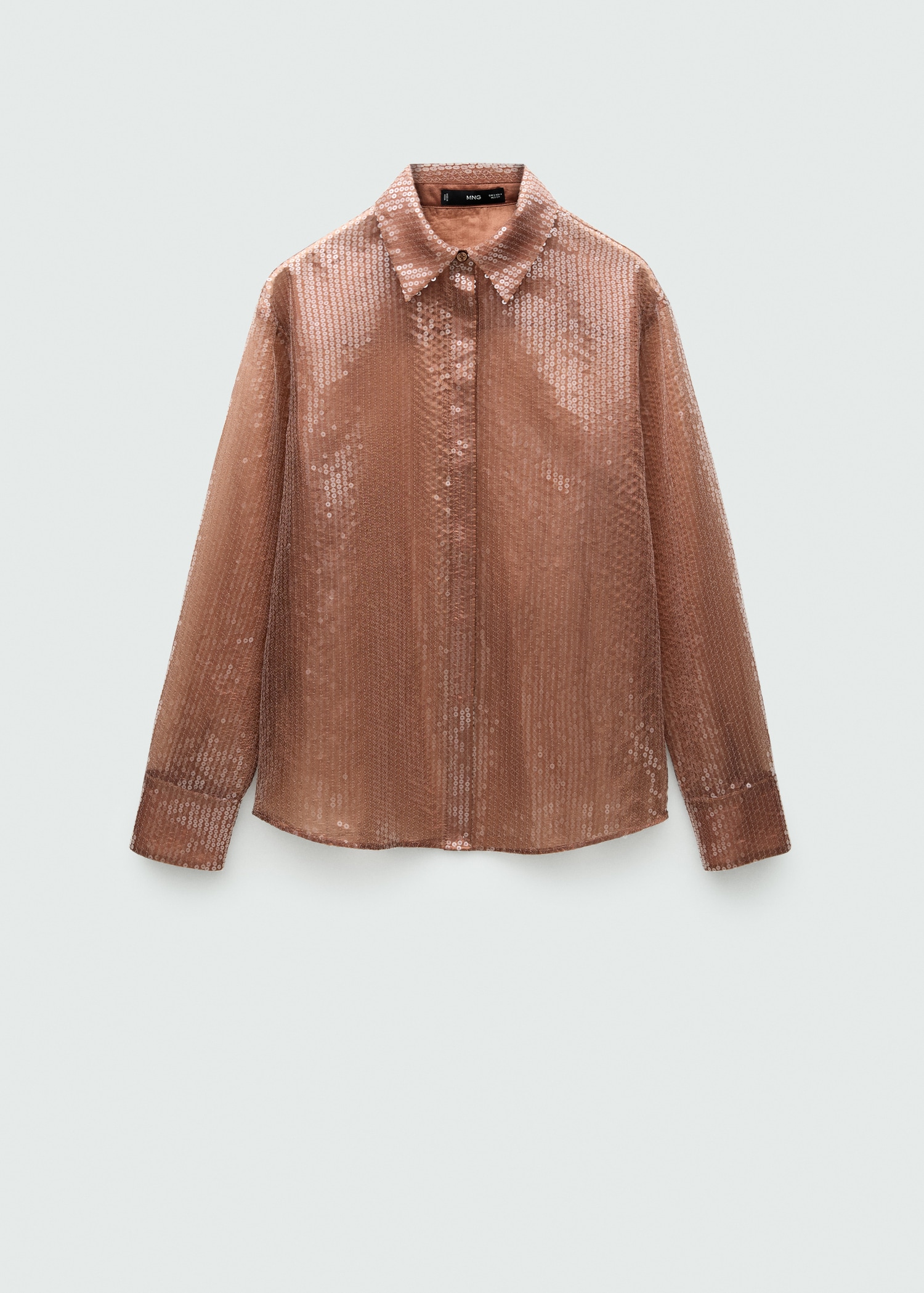 Camisa semitransparente lentejuelas - Artículo sin modelo