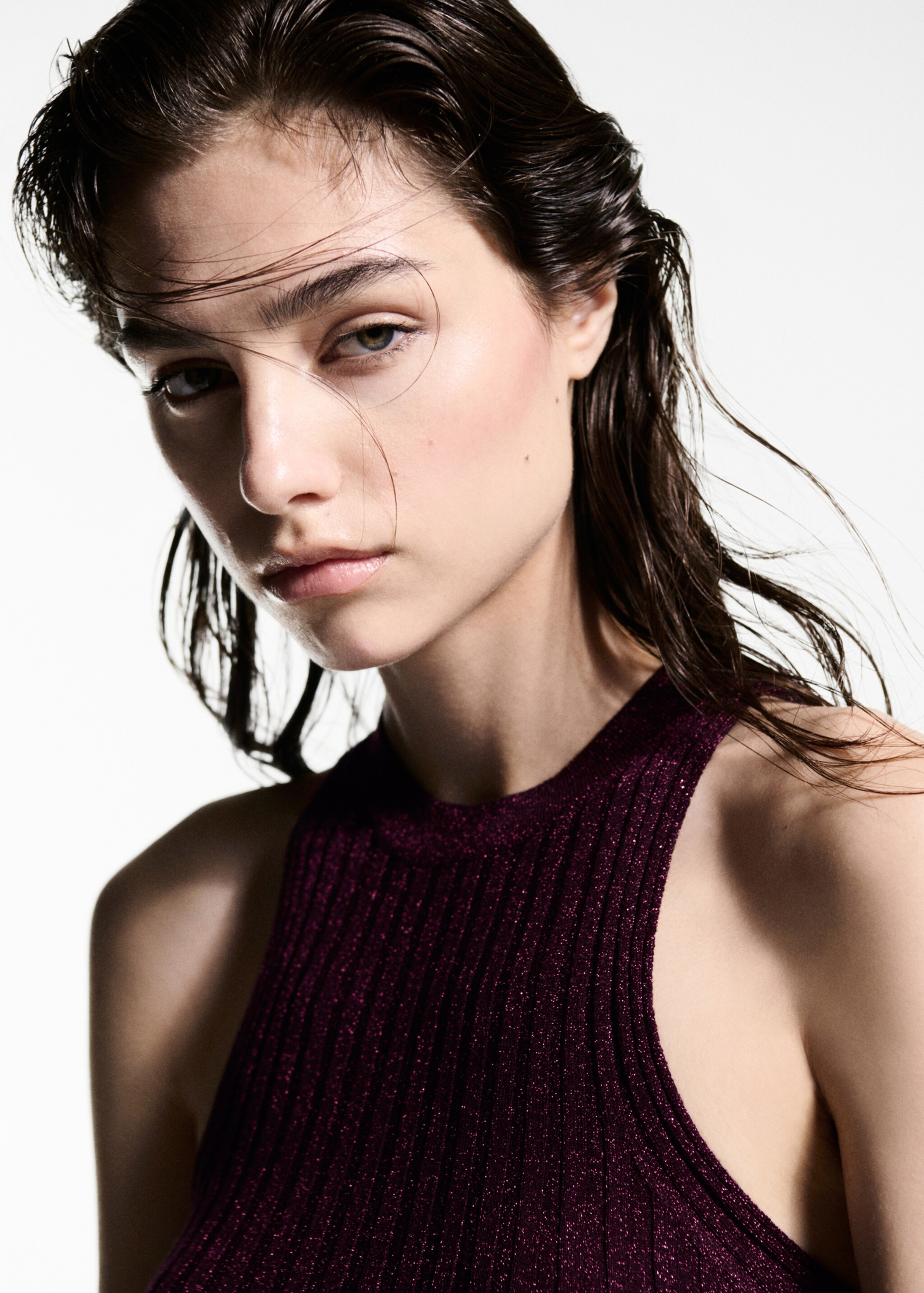 Top punto lúrex cuello halter - Detalle del artículo 6