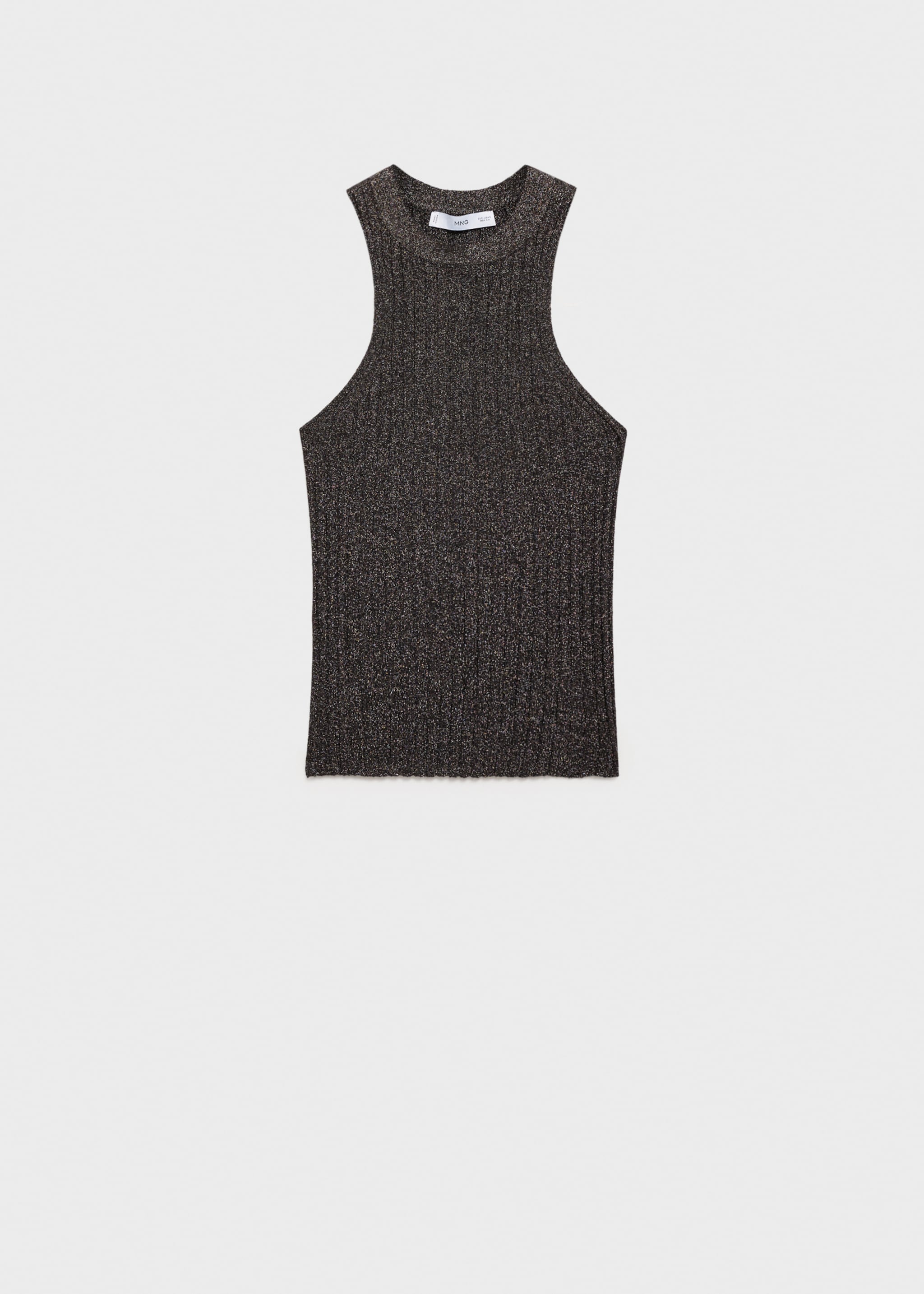 Top punto lúrex cuello halter - Artículo sin modelo
