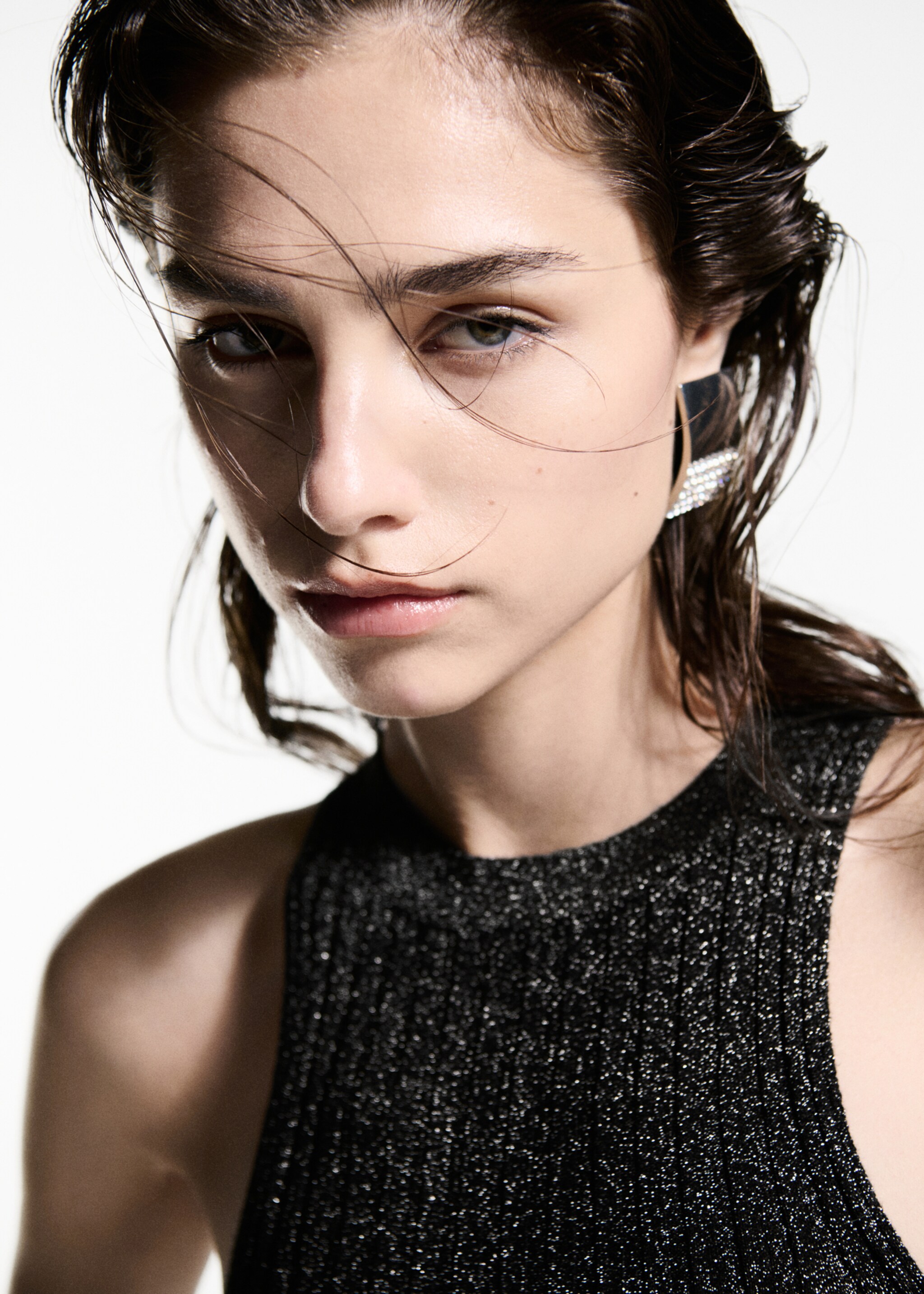 Top punto lúrex cuello halter - Detalle del artículo 1