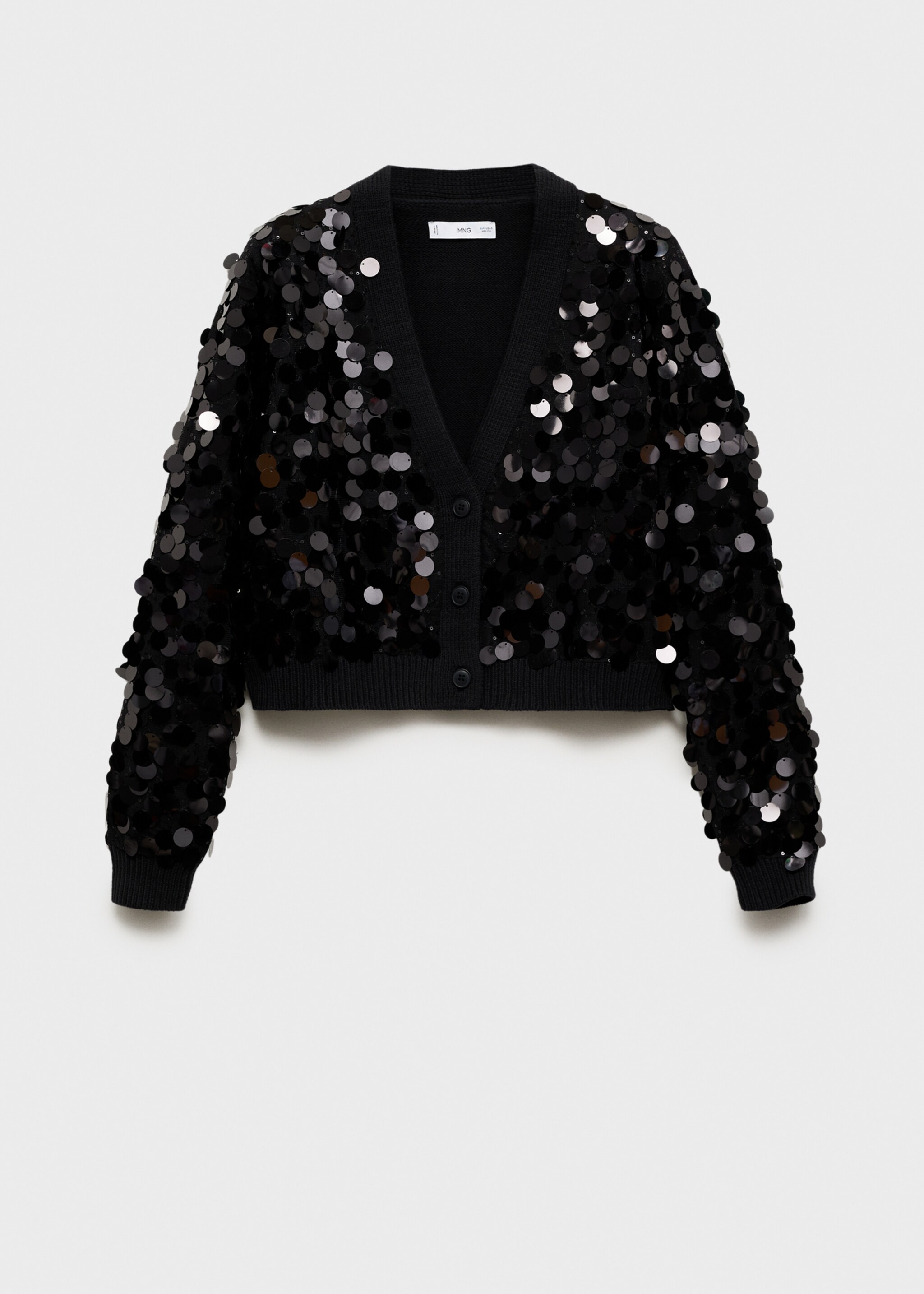 Payetli örgü hırka