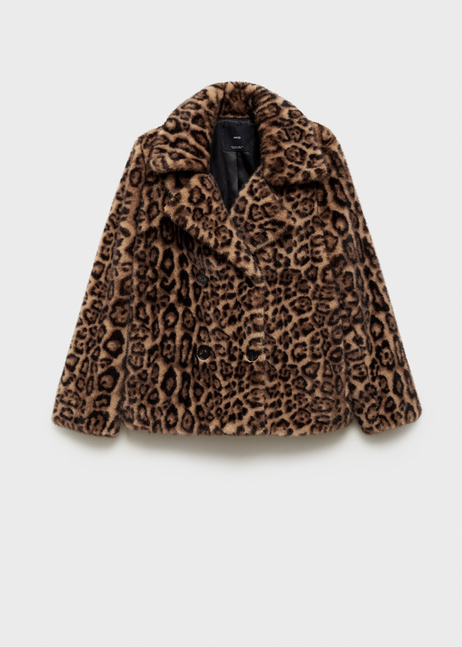 Abrigo leopardo efecto pelo - Artículo sin modelo