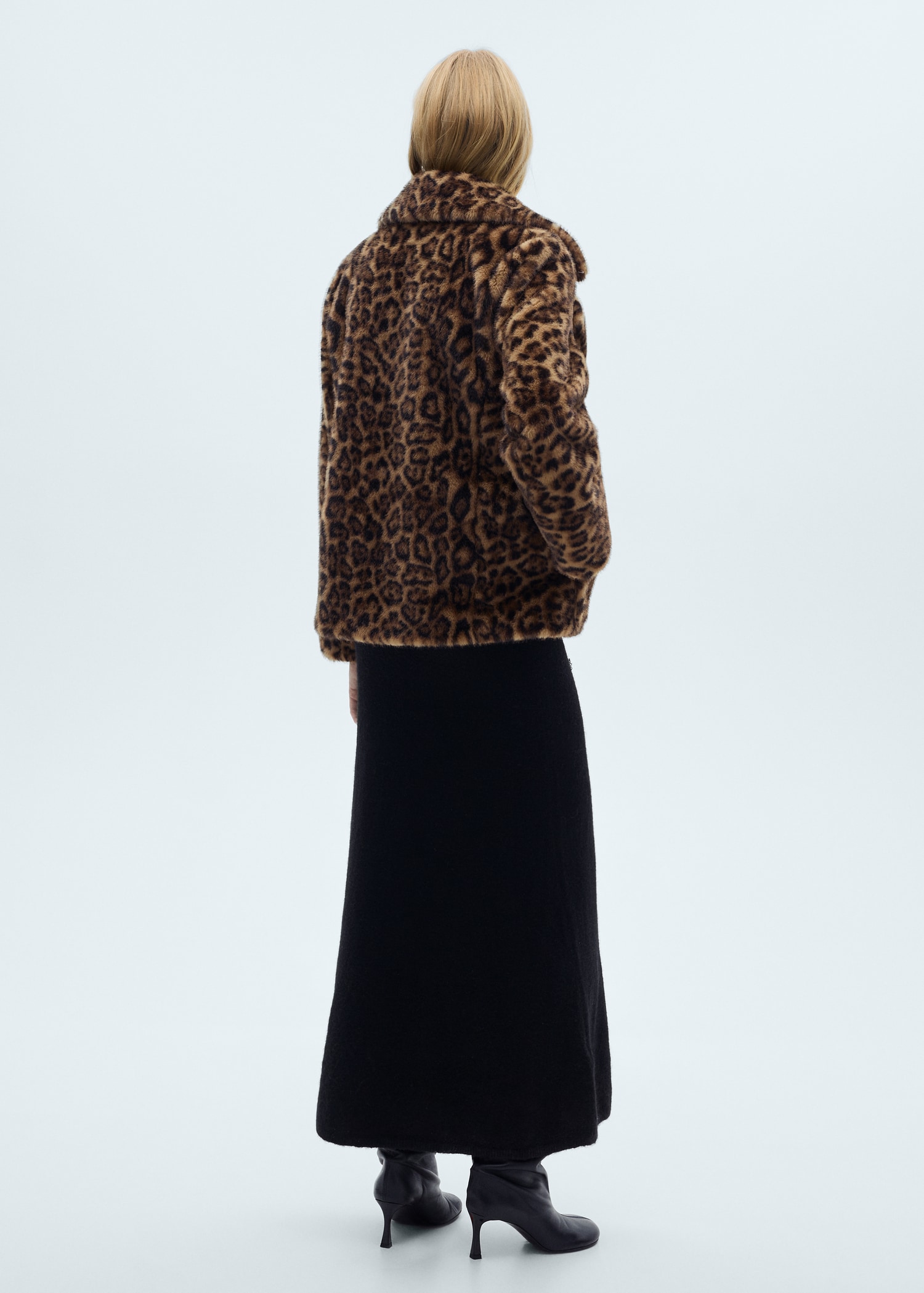 Abrigo leopardo efecto pelo - Reverso del artículo