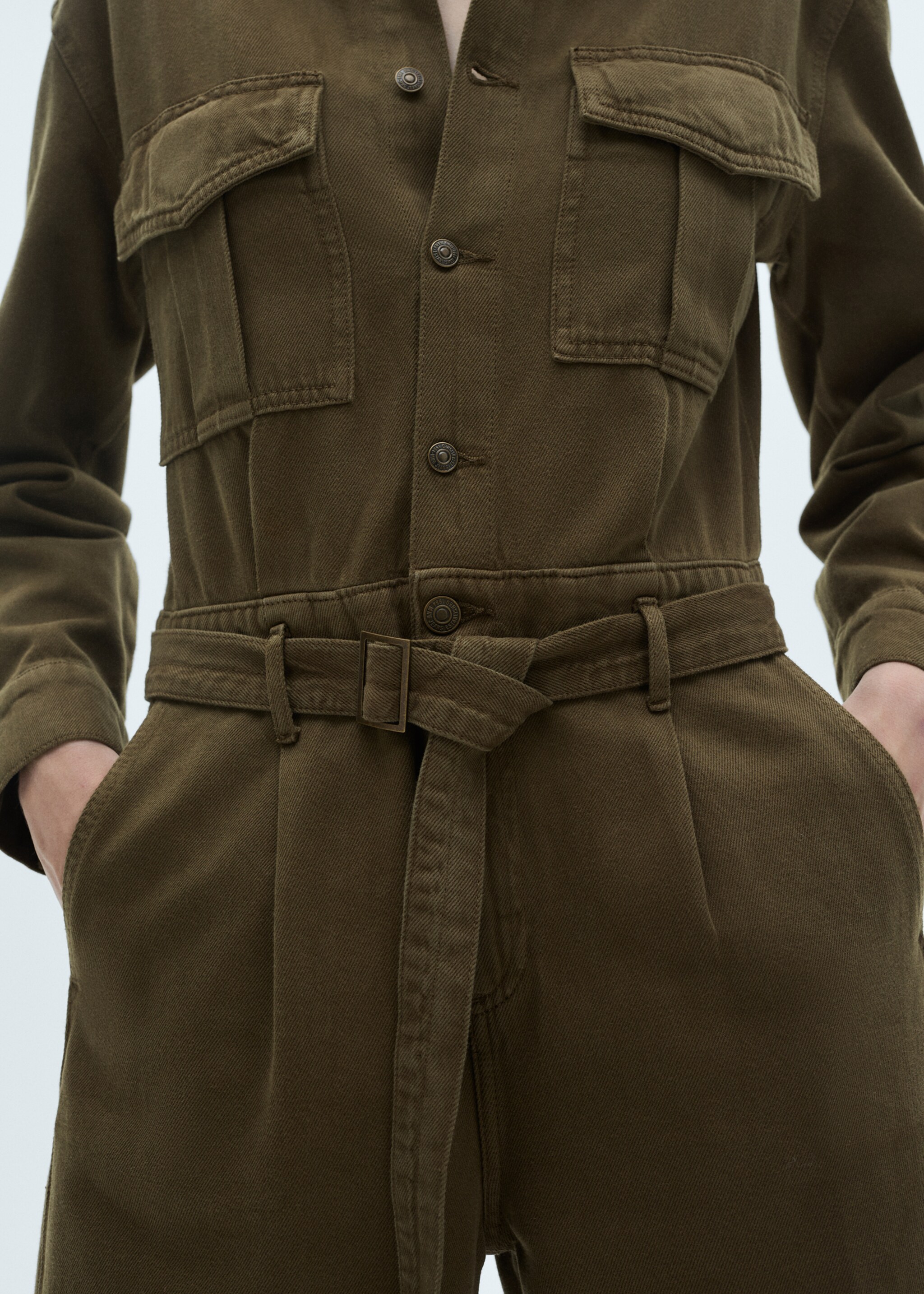 Belt denim jumpsuit - Details of the article 6