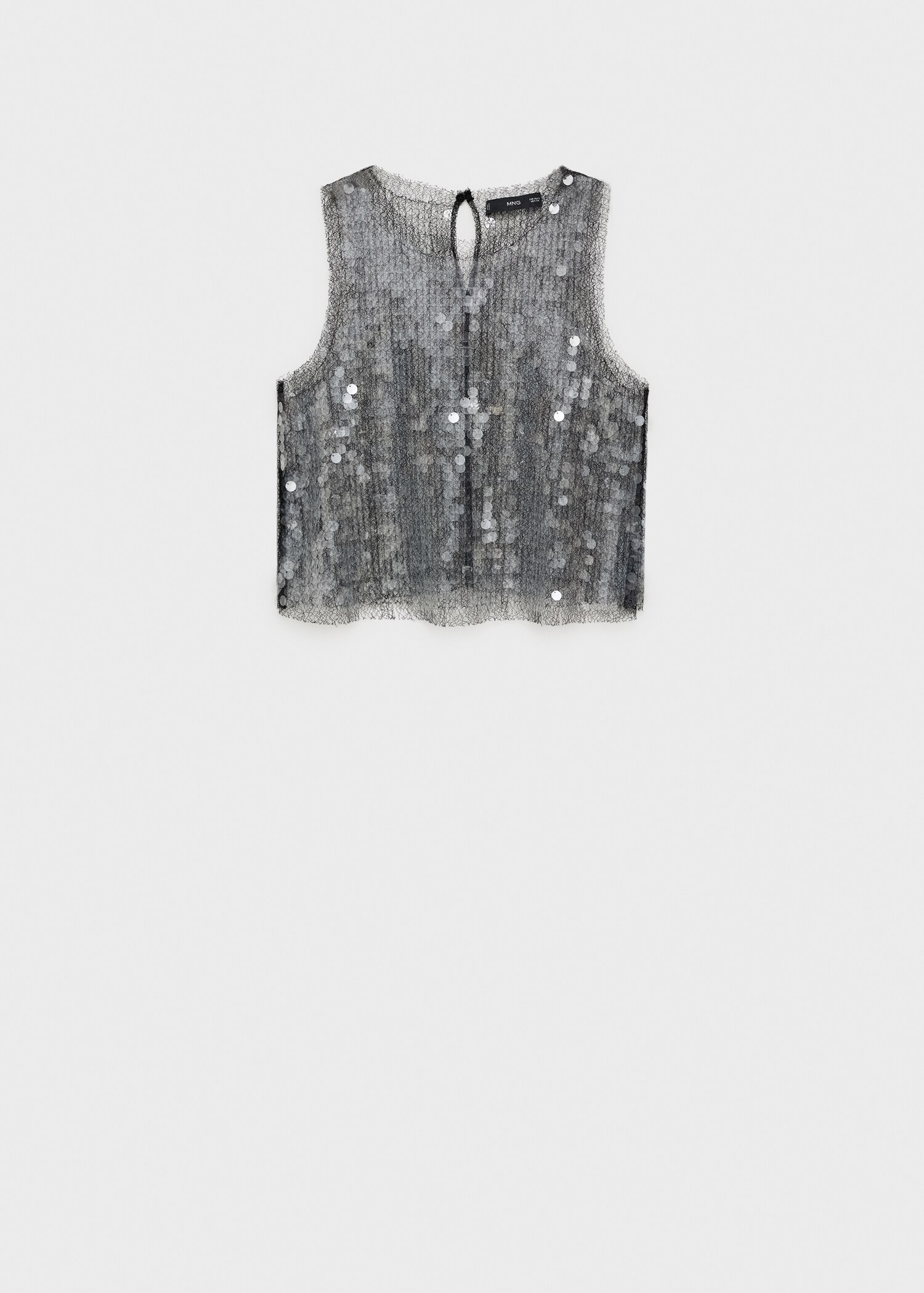 Semi-transparent sequined top - Article without model