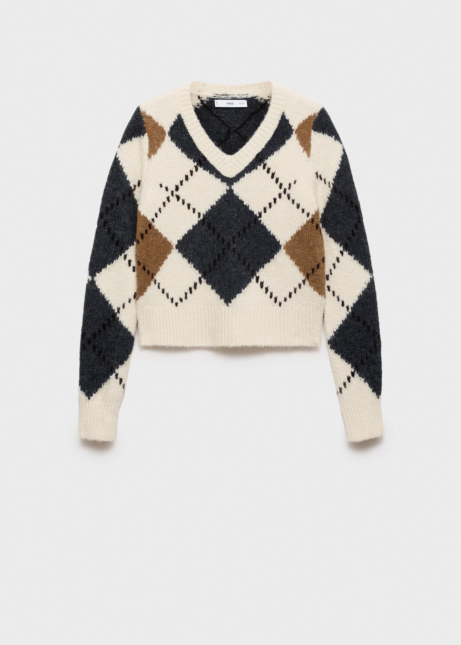 Jersey rombos cuello pico - Artículo sin modelo