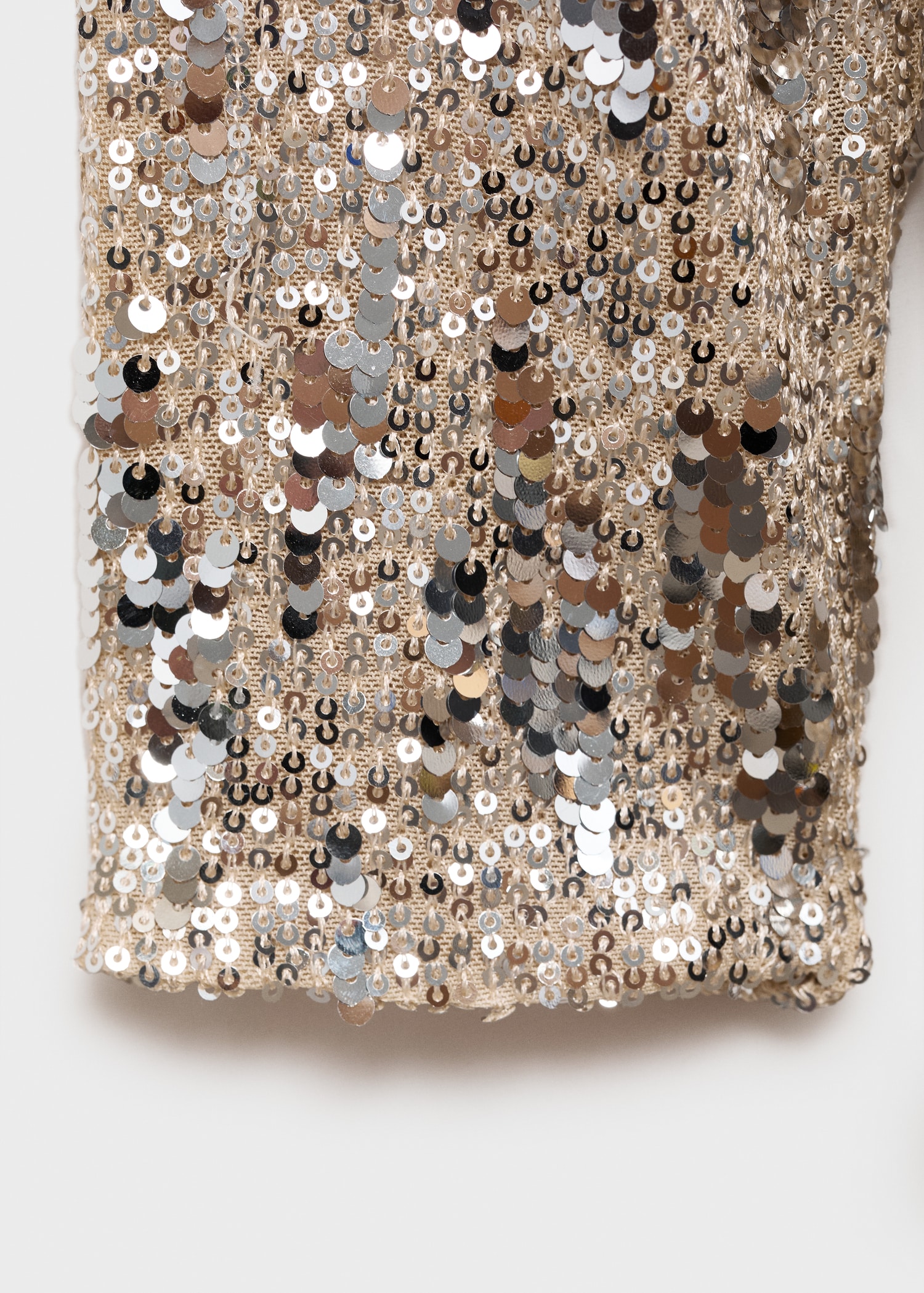 Sequin shoulder pads dress - Details of the article 0
