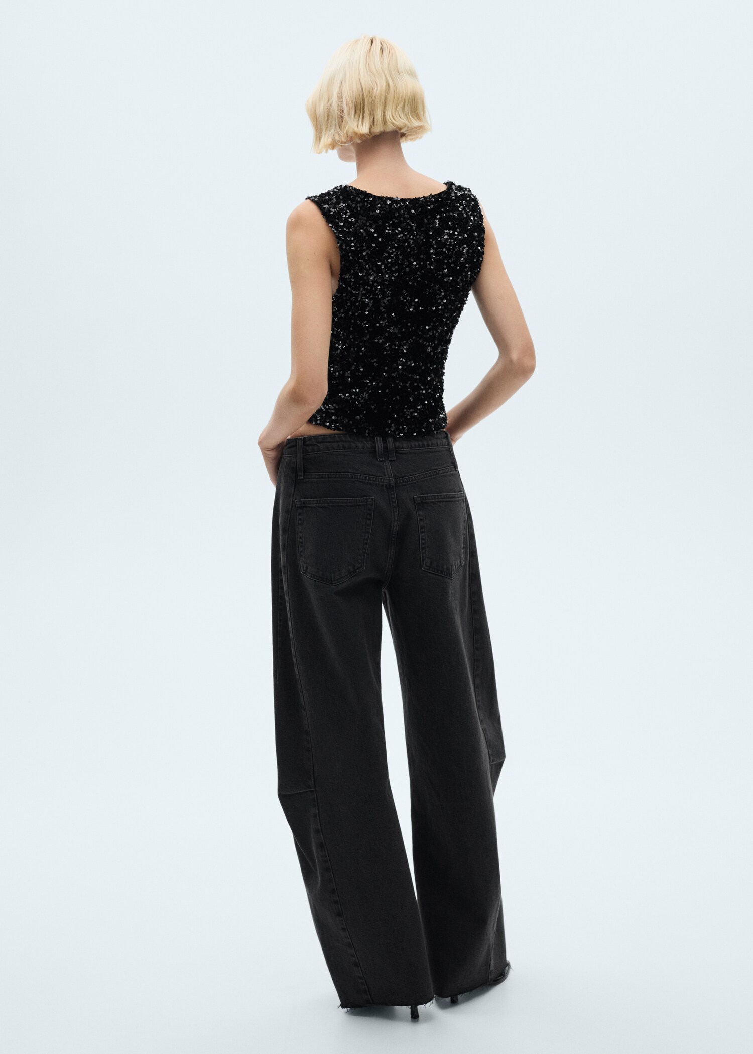 Top bretelles à sequins - Verso de l’article