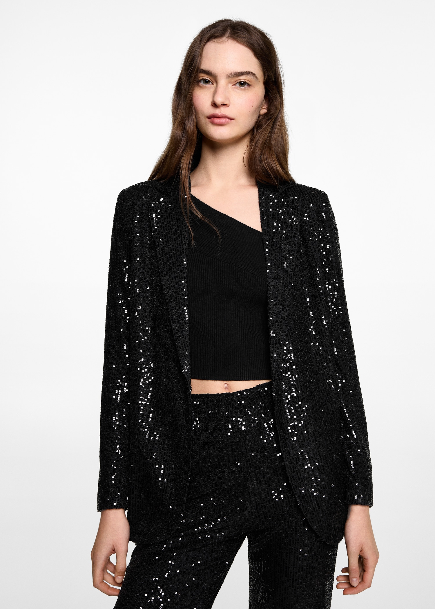 Sequined suit jacket