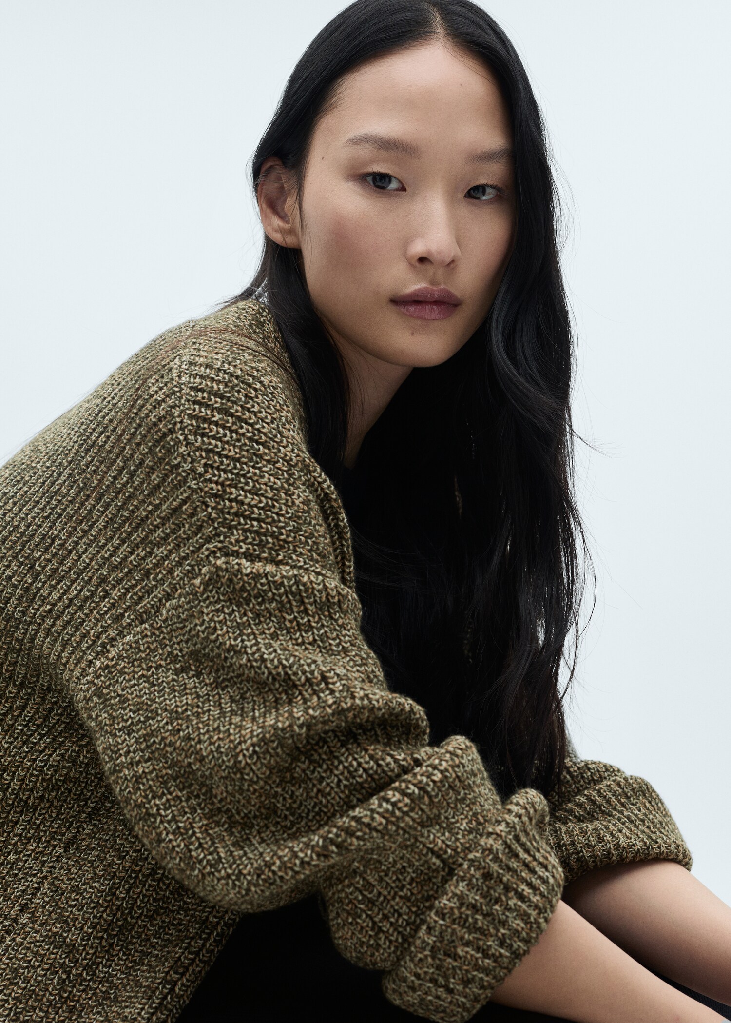 Oversized knit cardigan - Details of the article 1