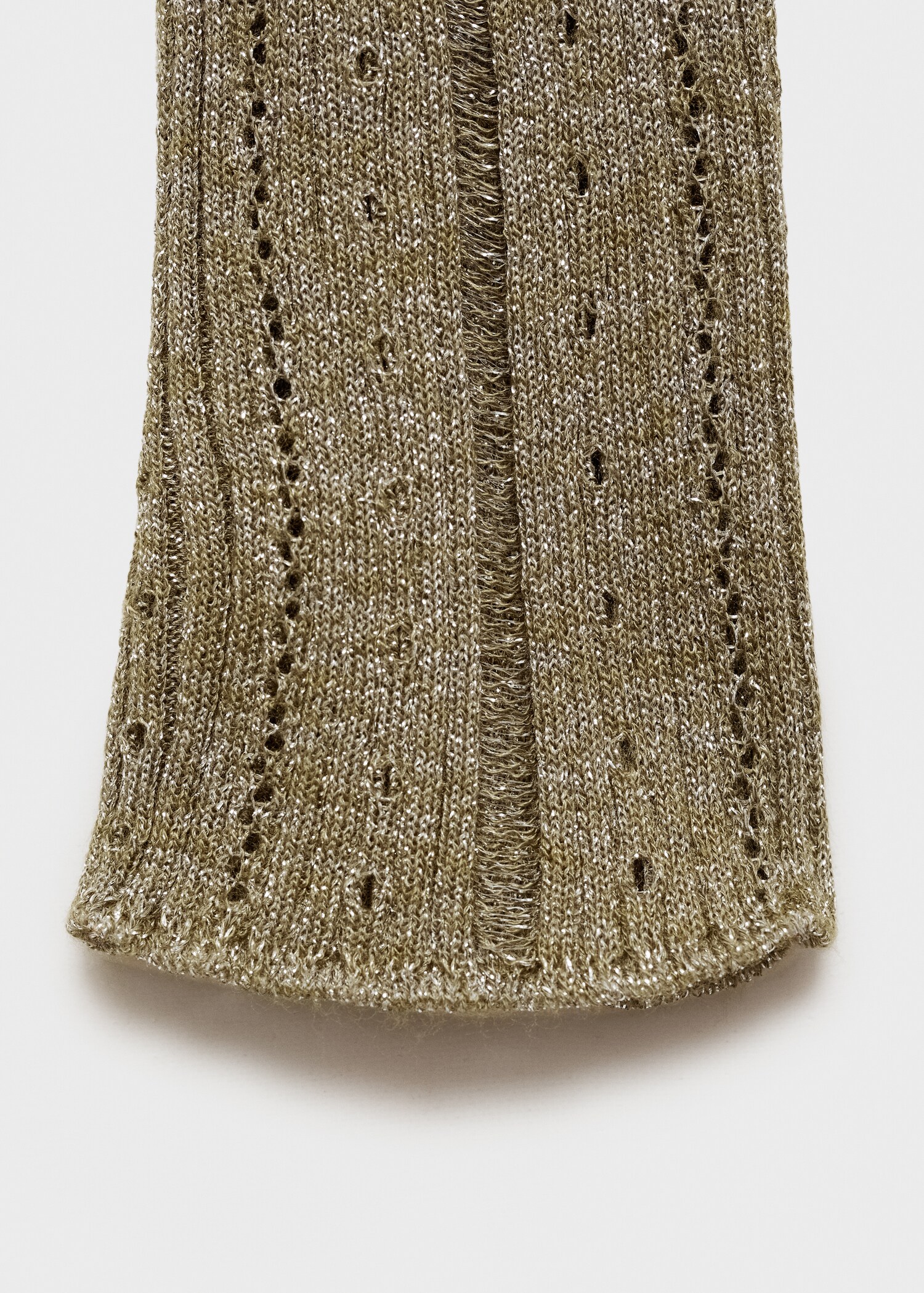Lurex cardigan with openwork details - Details of the article 0
