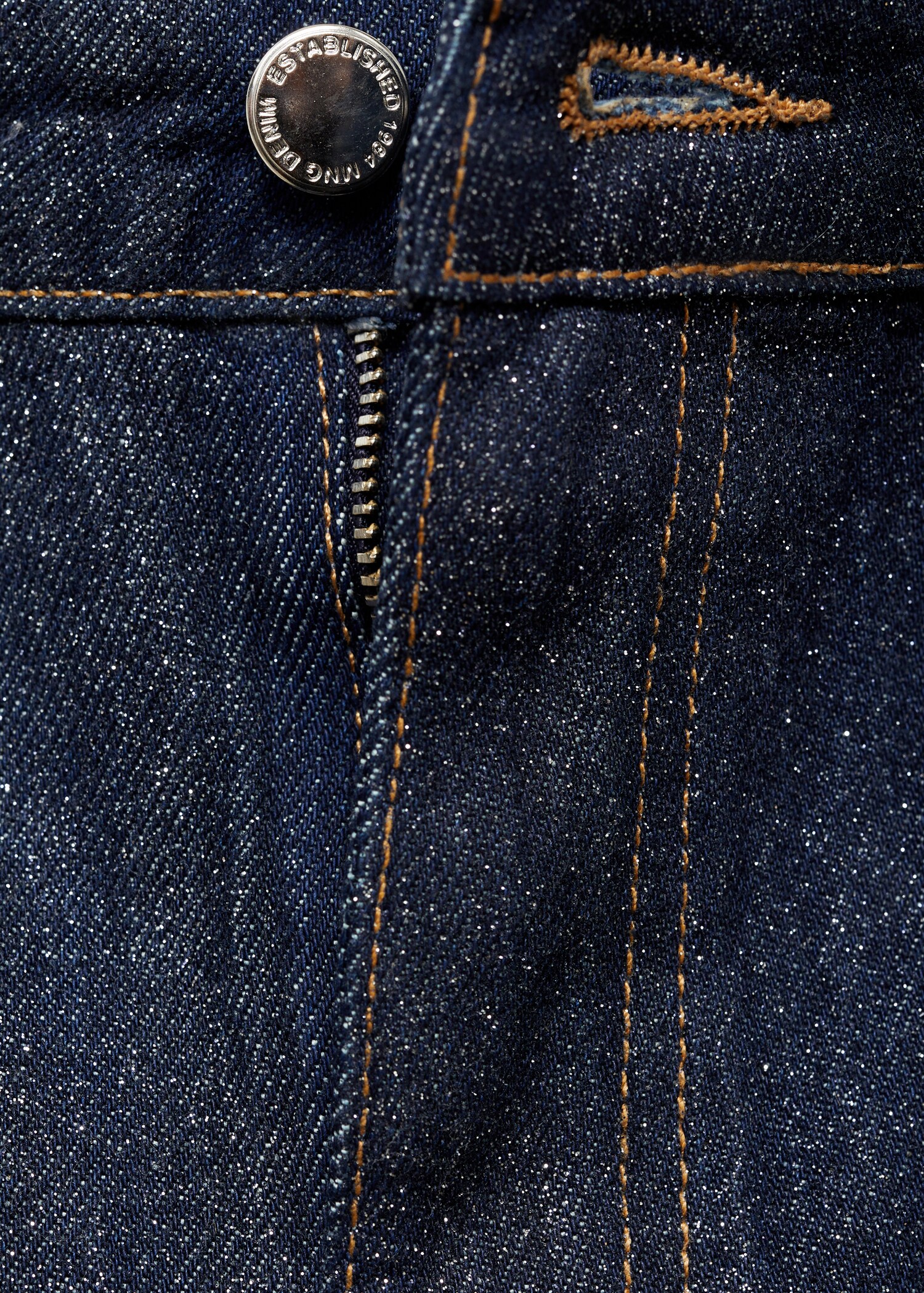 Jean droit rinse wash brillant - Détail de l'article 8