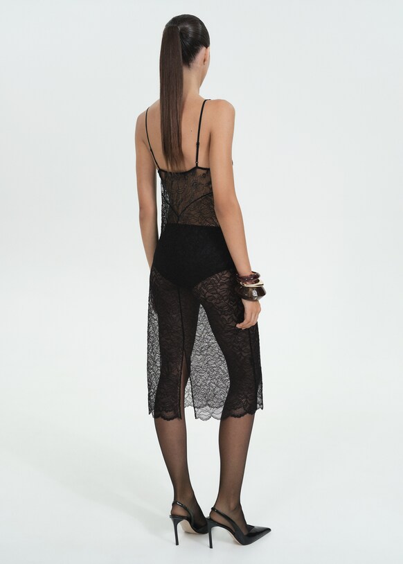 Guipure slip dress - Women | MANGO Taiwan area