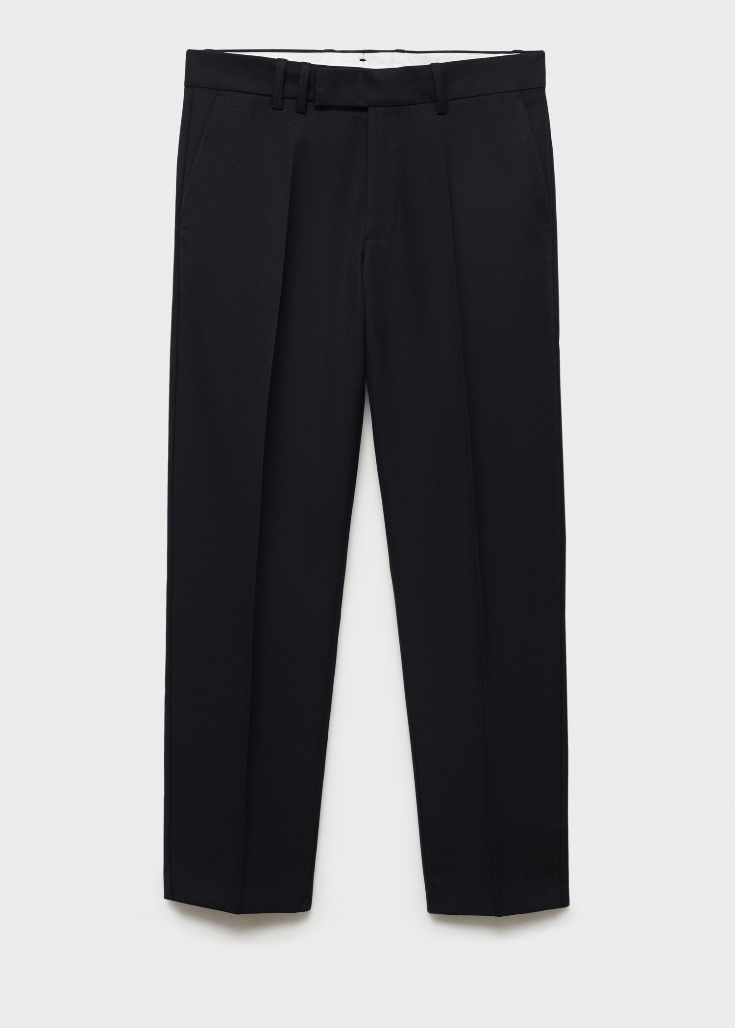Regular-fit wool trousers - Article without model