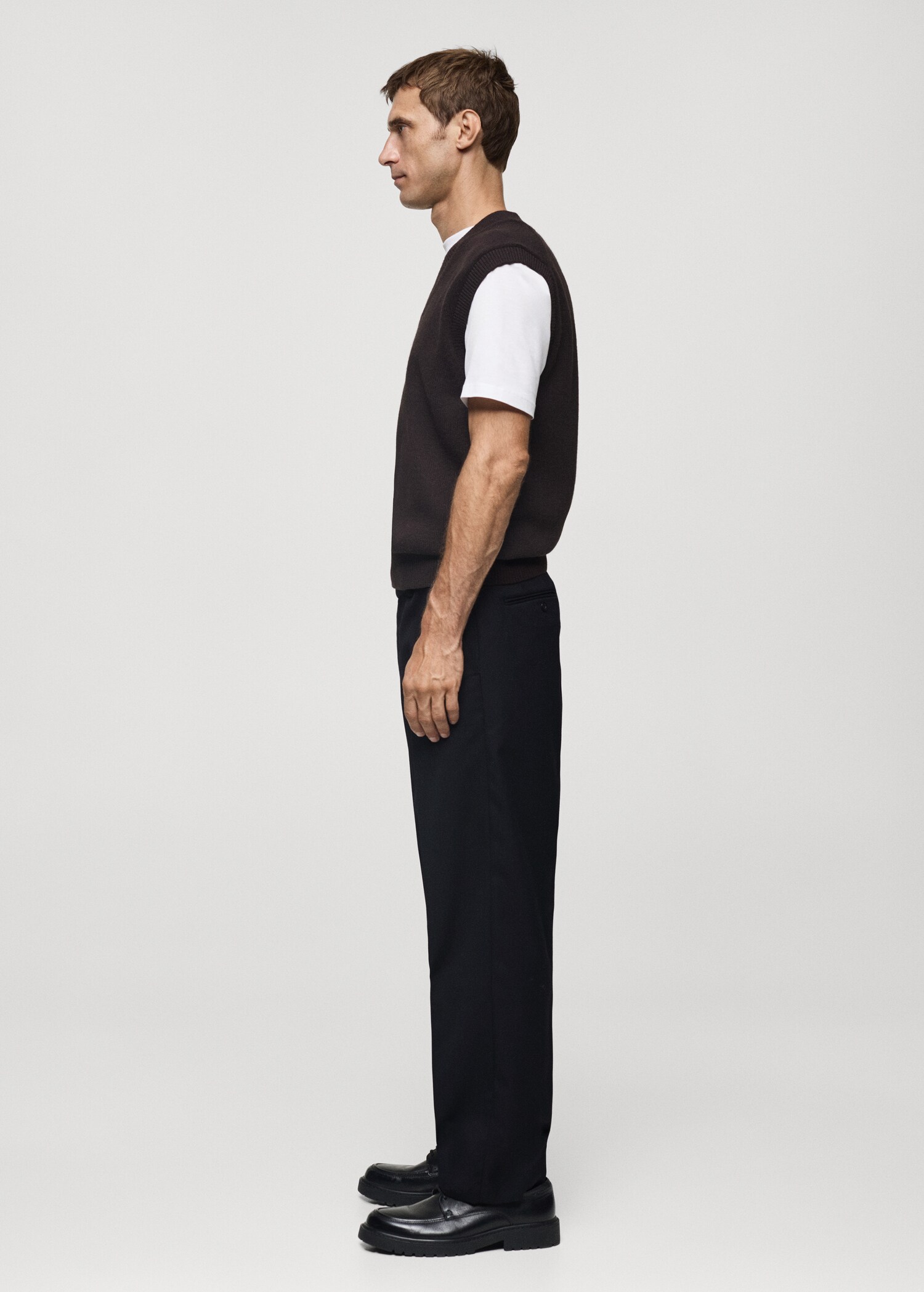 Regular-fit wool trousers - Details of the article 2