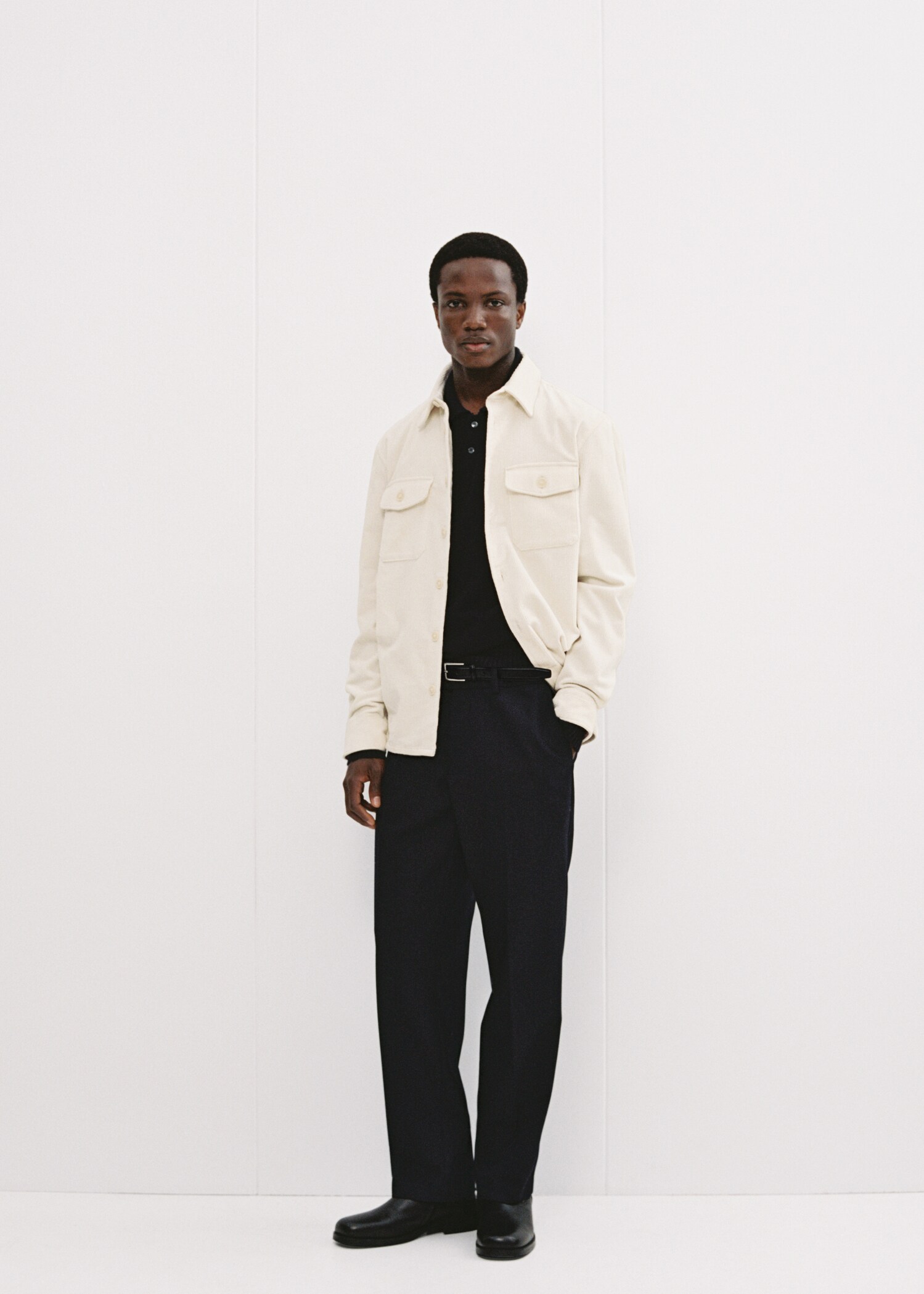 Regular-fit wool trousers - Details of the article 3