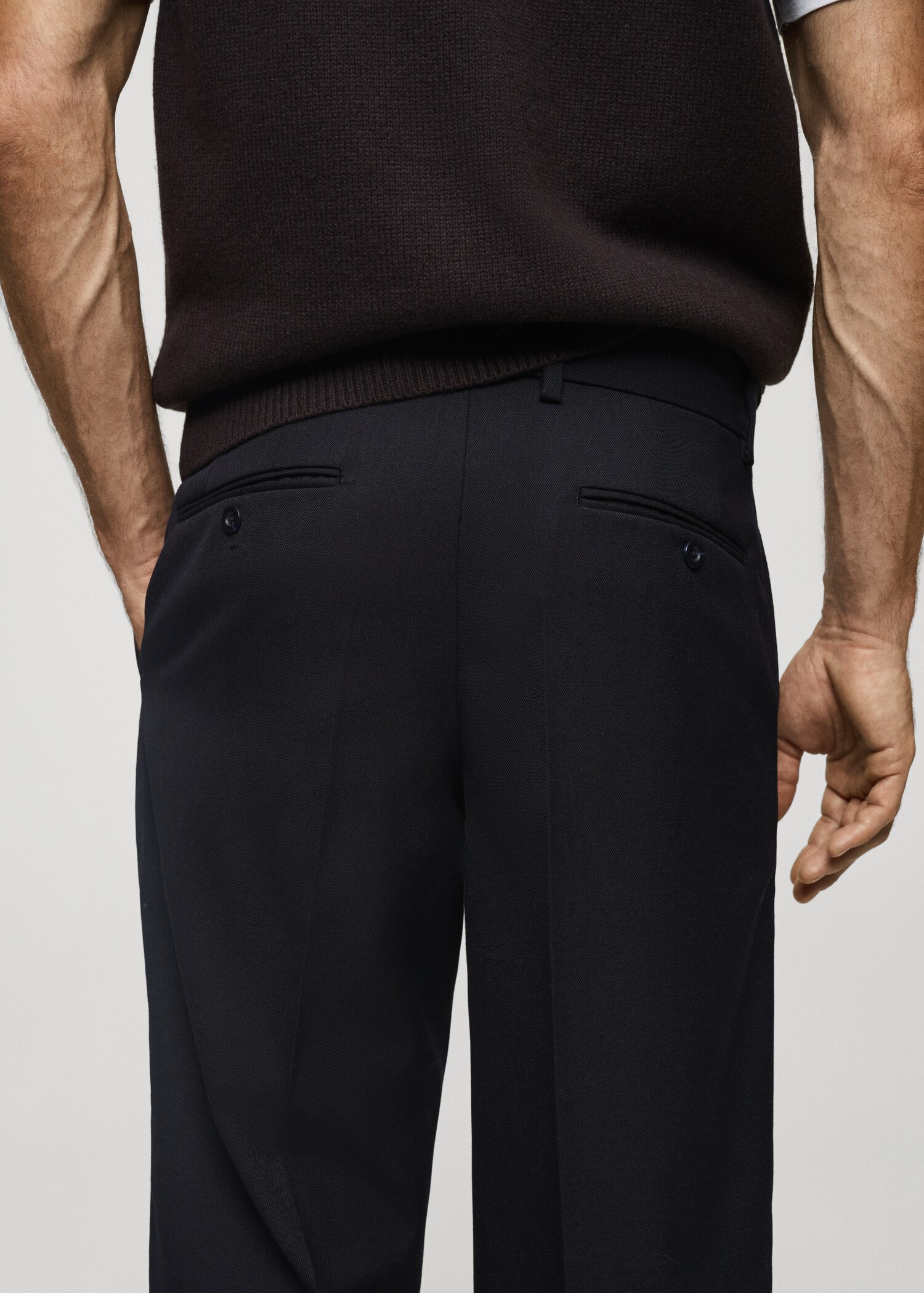 Regular-fit wool trousers - Details of the article 6