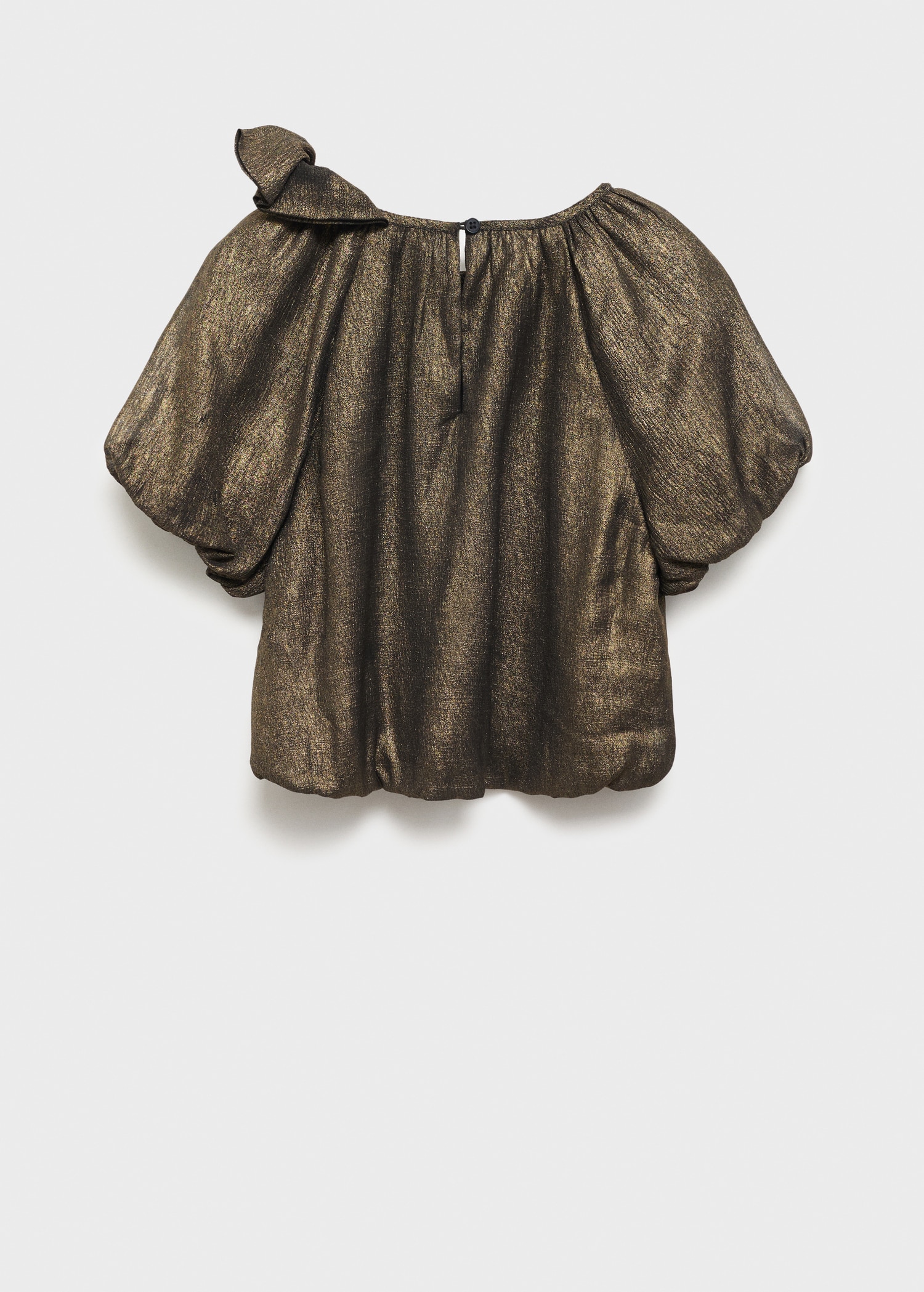 Blouse with metallic bow - Reverse of the article